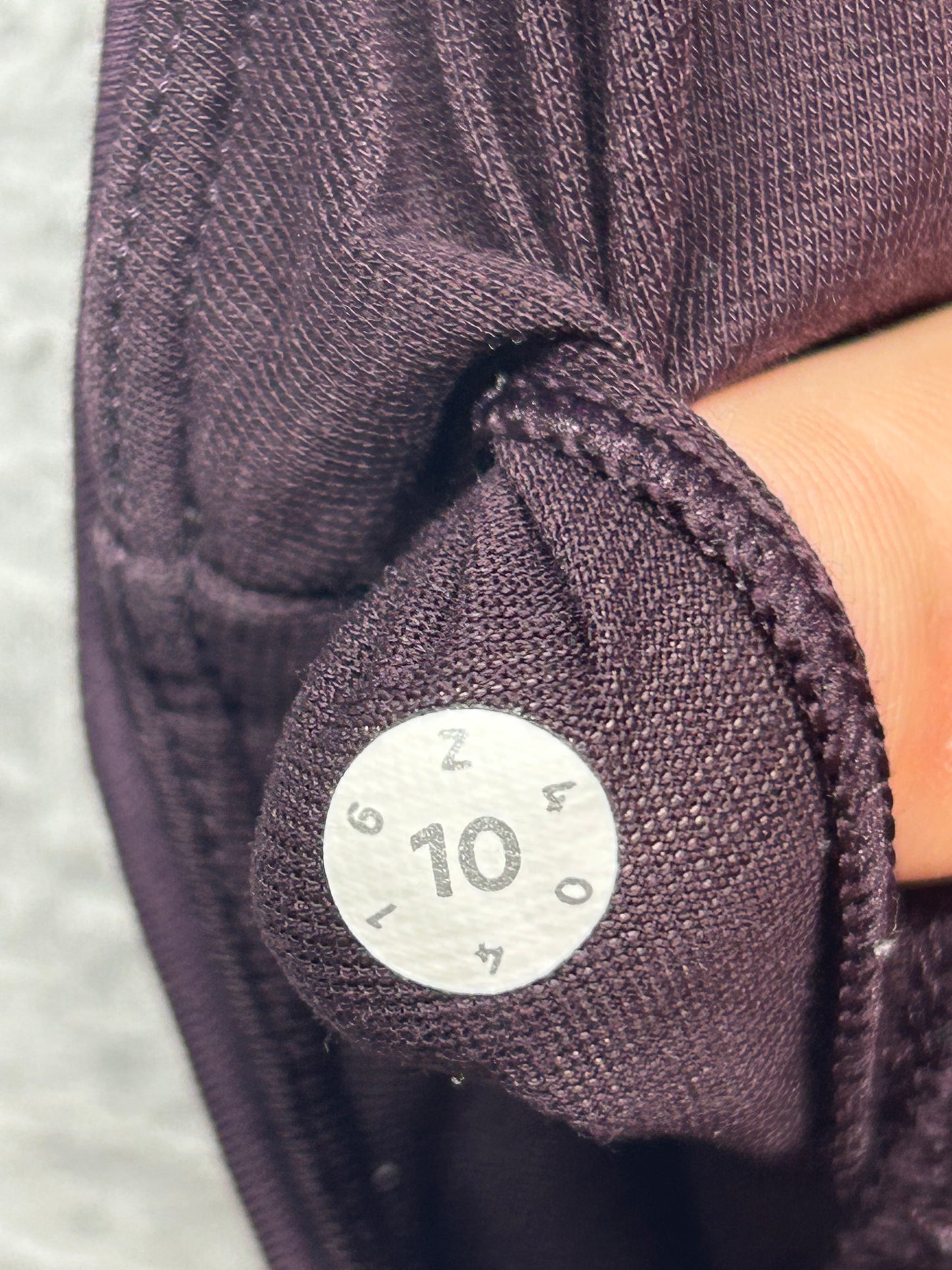 Lululemon Fast Lane Bra Size 10 Black Cherry