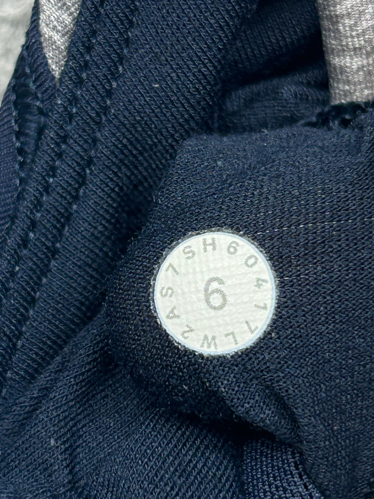 Lululemon Kick Serve Sweat Bra Size 6 True Navy / Heathered Slate / Sheer Lemon