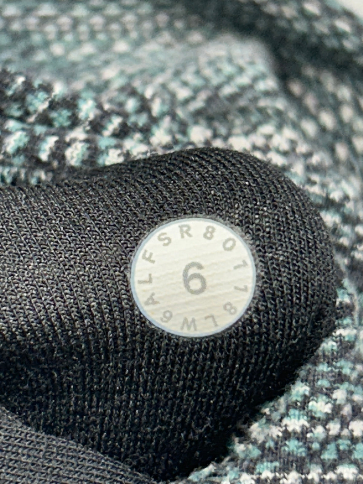 Lululemon Wunder Under Crop II Size 6 Diamond Jacquard Space Dye Green Slate