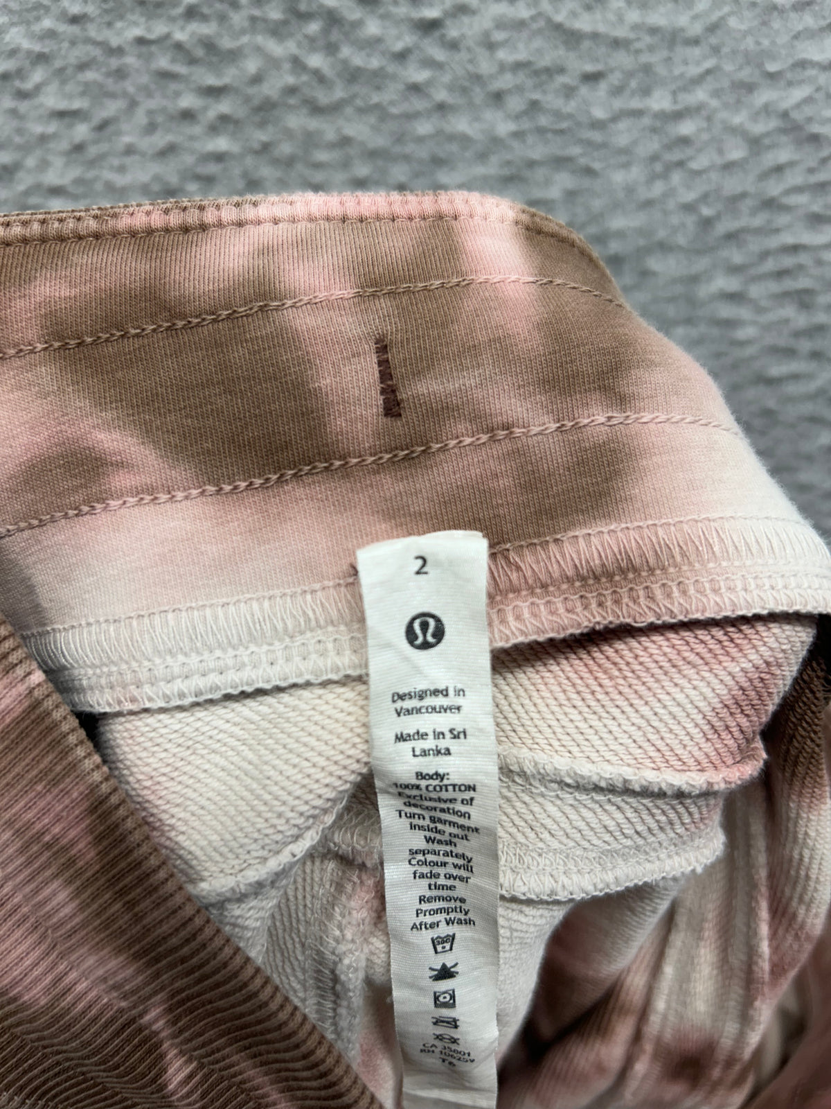Lululemon Warm Down Jogger Earth Dye Size 2 Earth Dye Clay