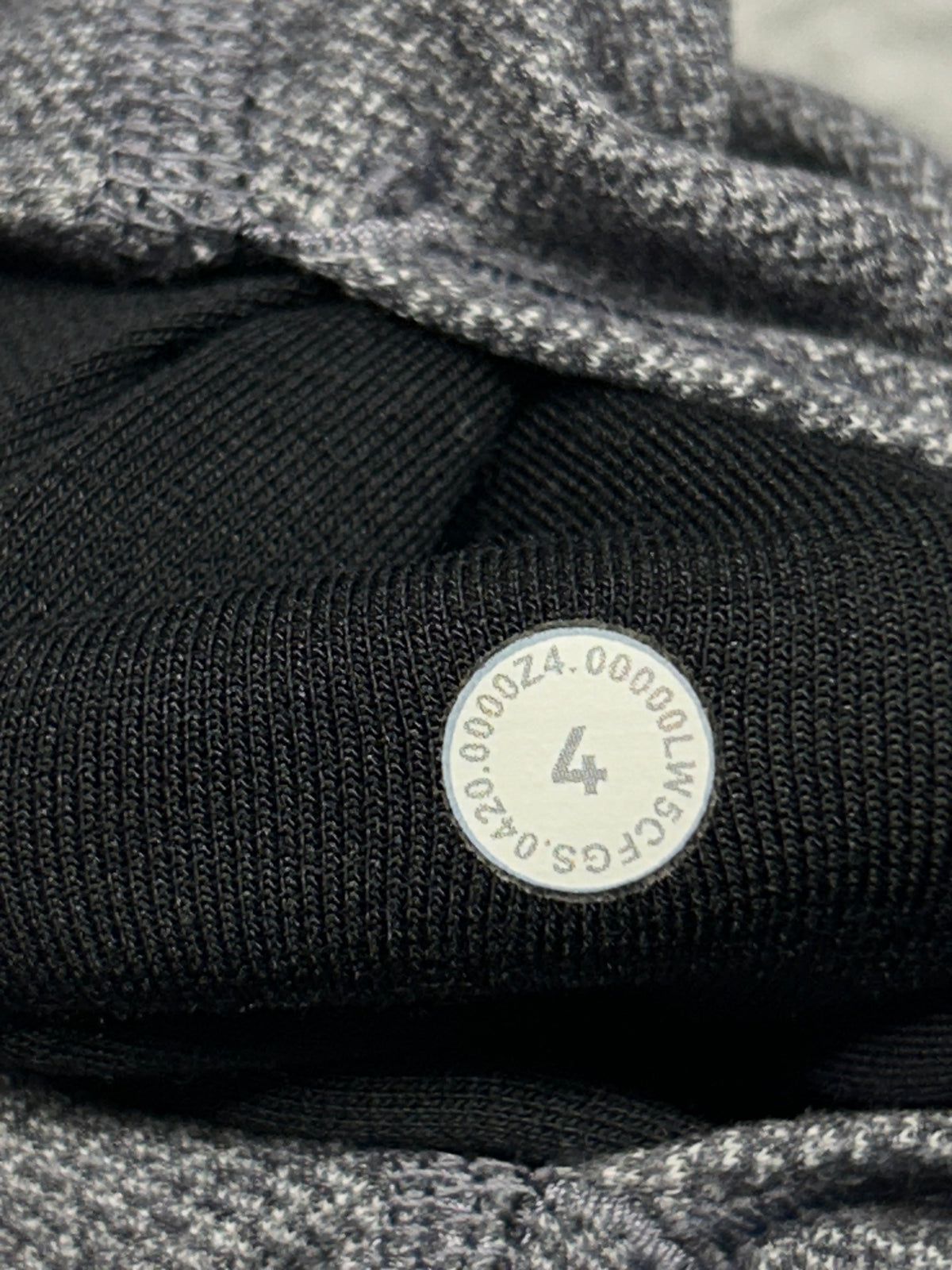 Lululemon Align Pant II 25" Size 4 Mini Heathered Herringbone Heathered Black White / Black