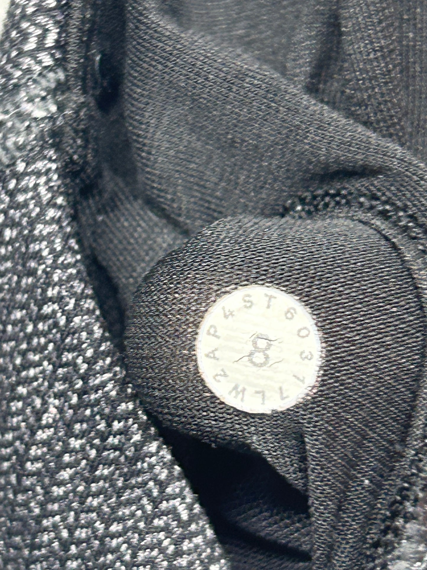 Lululemon Energy Bra Power Size 8 Variegated Knit Black