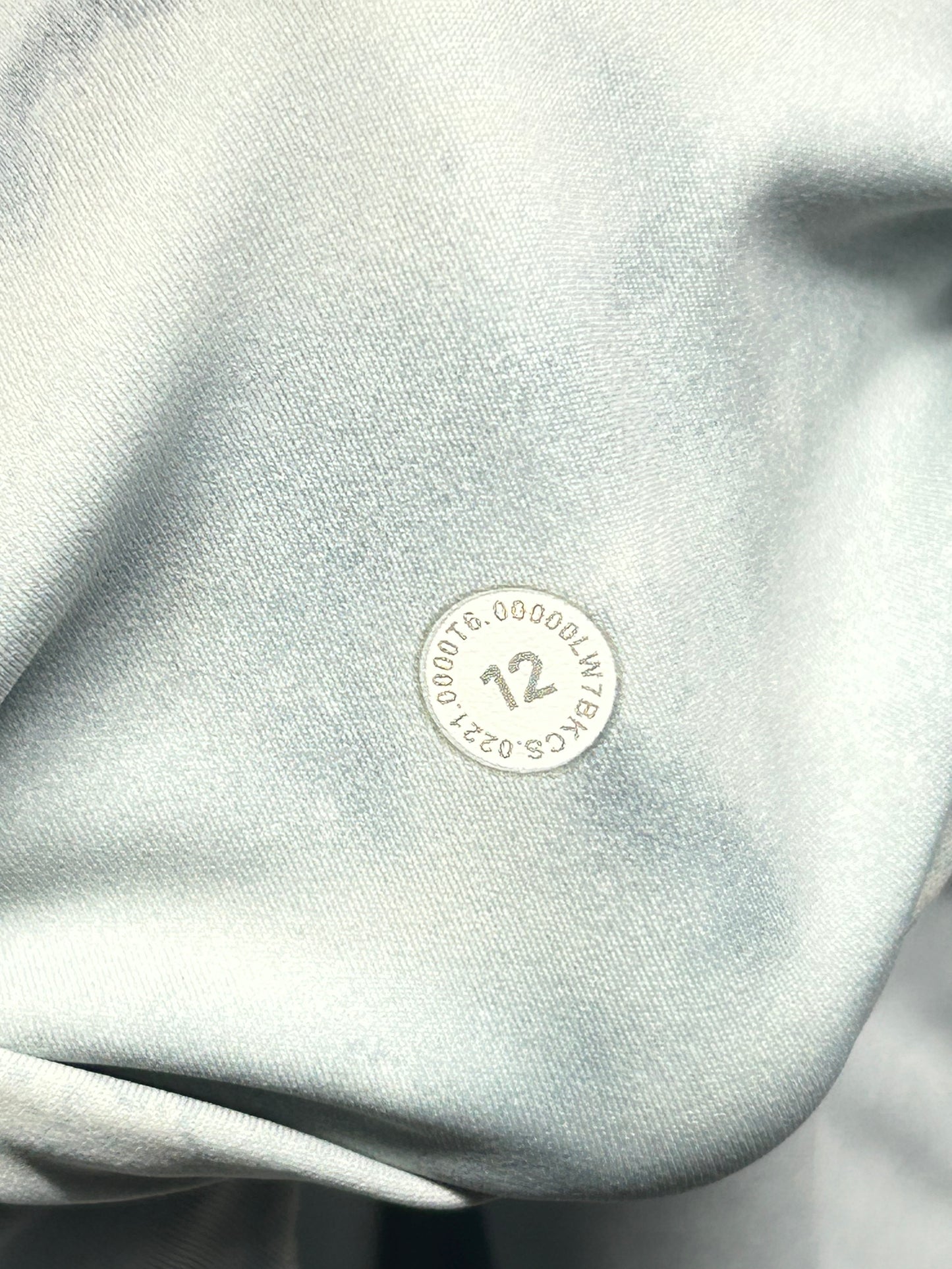 Lululemon Fast and Free Short 10" Size 12 City Grit White Blue Fog