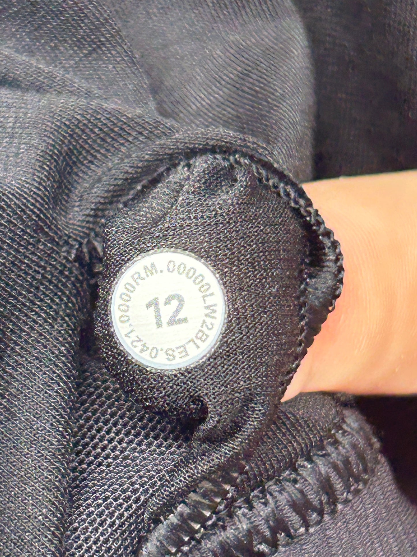 Lululemon Energy Bra Long Line Ribbed Size 12 Black