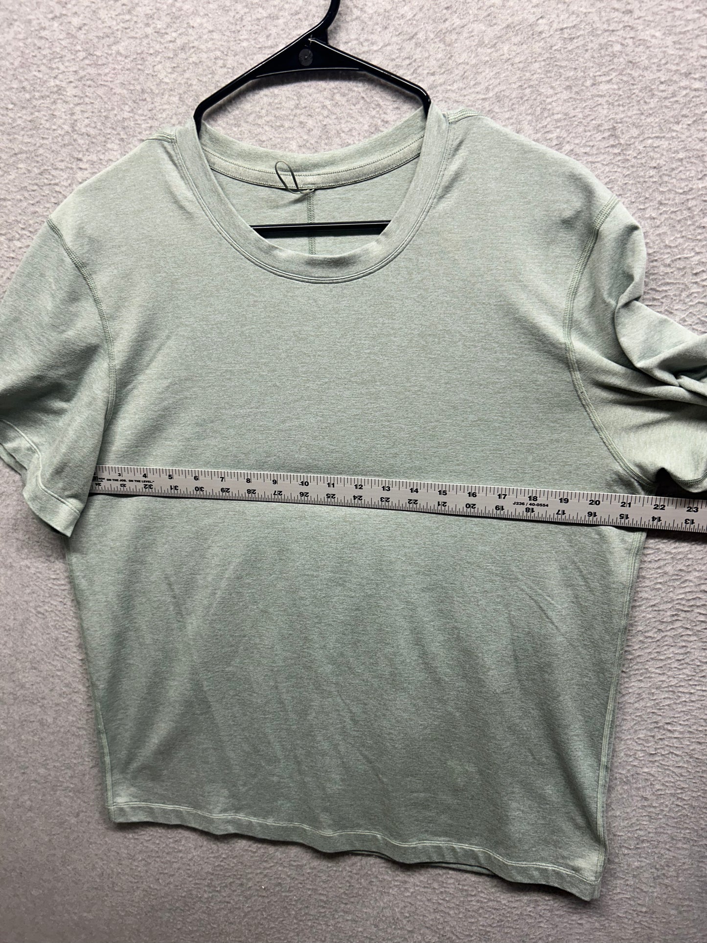 Lululemon Jersey Training Short-Sleeve Shirt Size 12 Crater Blue