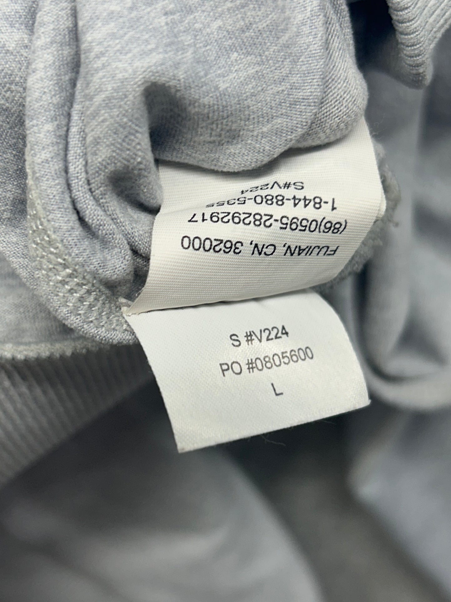 Vuori Ponto Performance Crew Pullover Dreamknit Size Large Gray