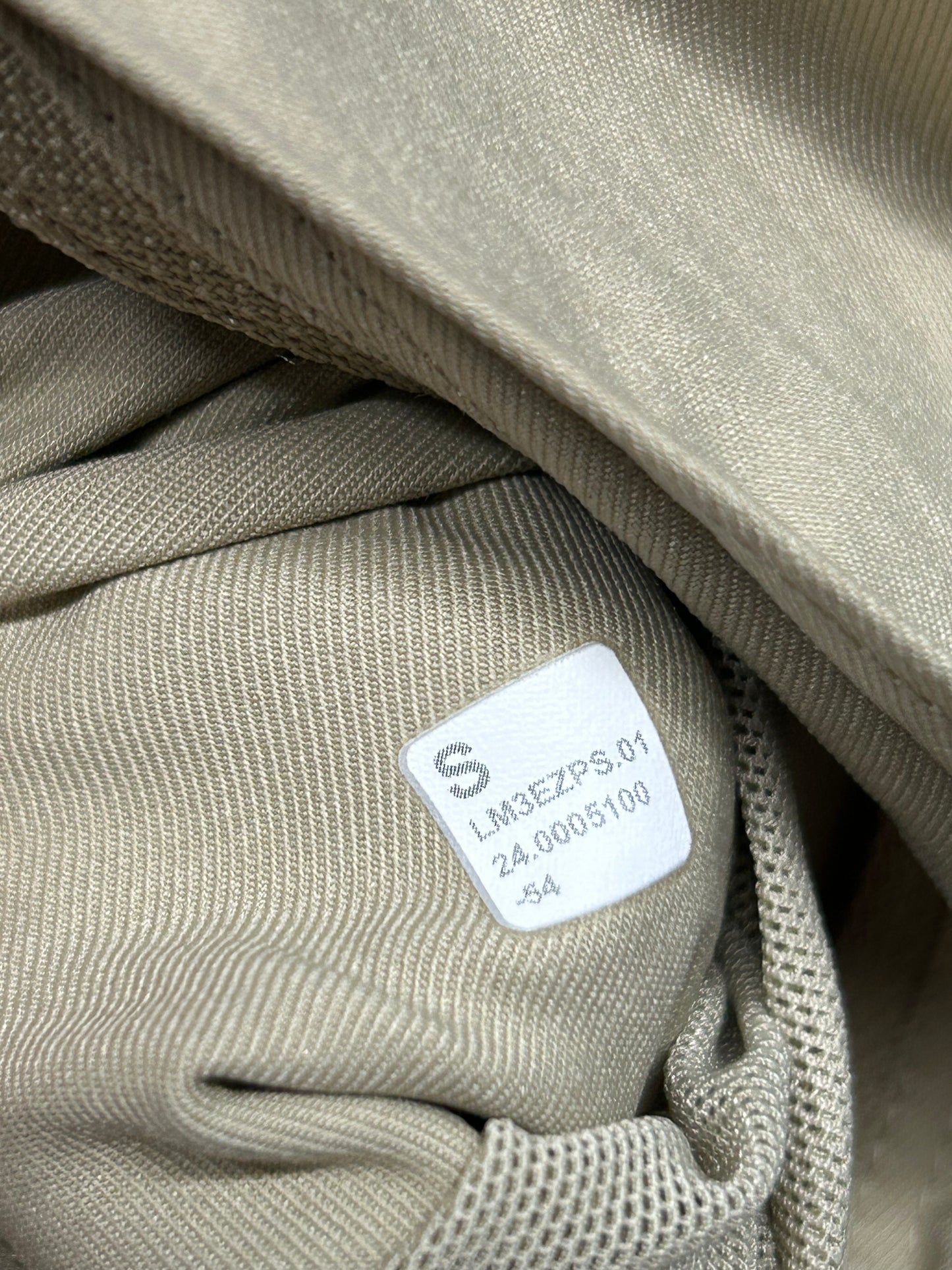 Lululemon Twill Full Zip Jacket Harrington Bomber Size Small (Square) Beige