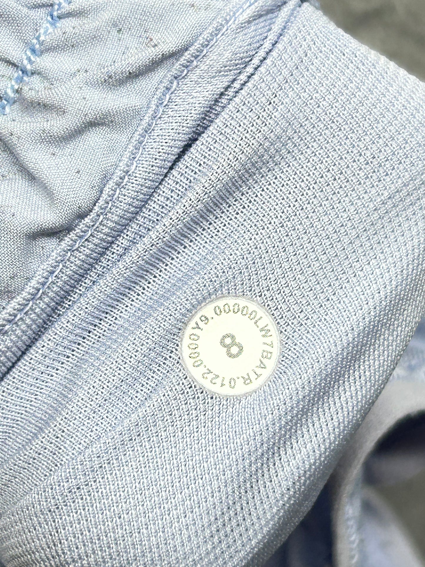 Lululemon Hotty Hot High-Rise Lined Short 2.5" Size 8 Gravel Dust Pastel Blue Multi