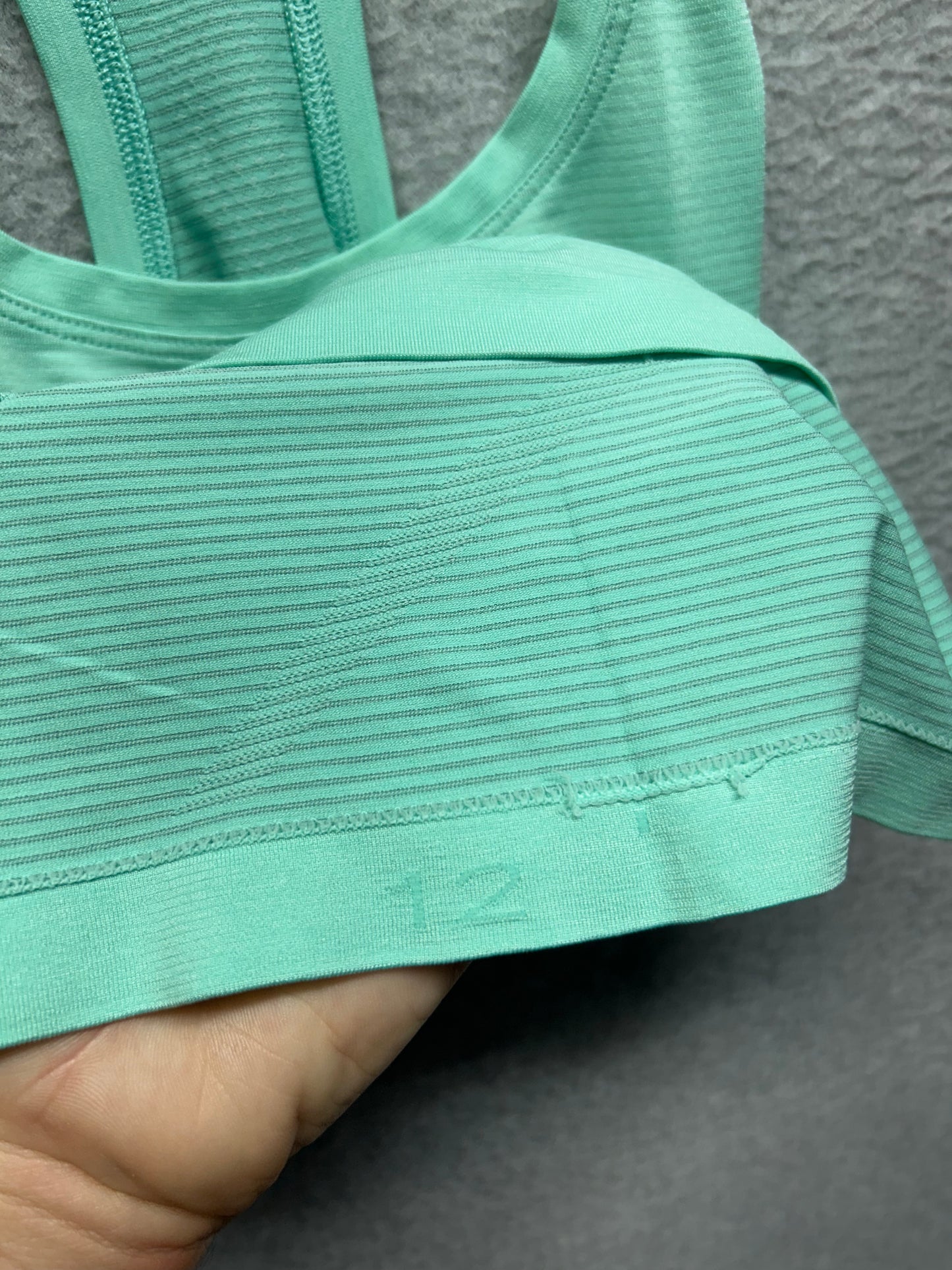 Lululemon Swiftly Tech Racerback Size 12 Heathered Pistachio