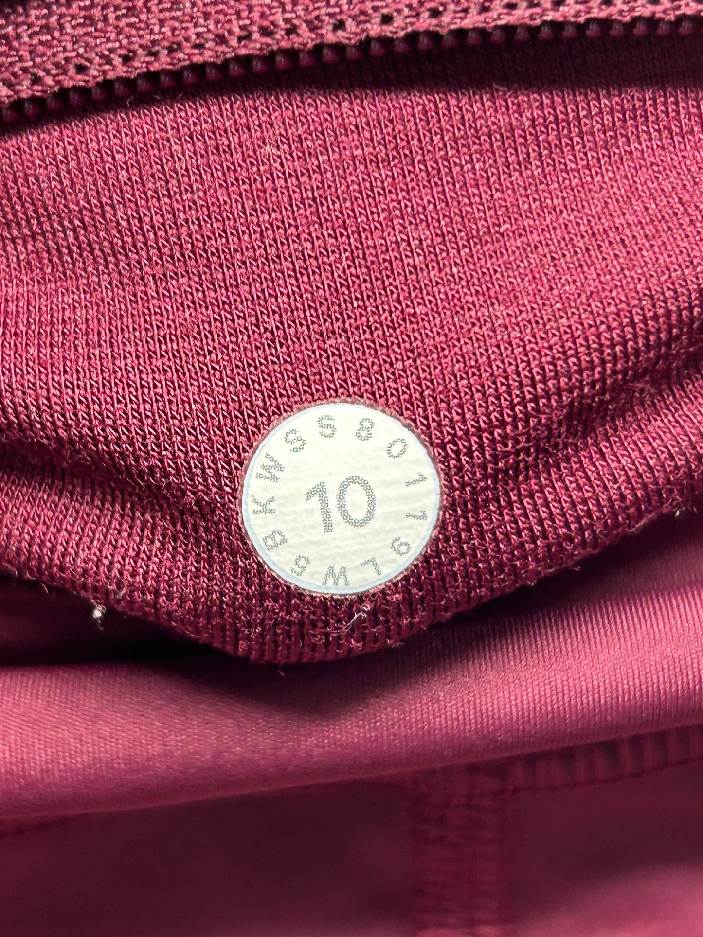 Lululemon Run Crew Tight 28" Size 10 Deep Ruby