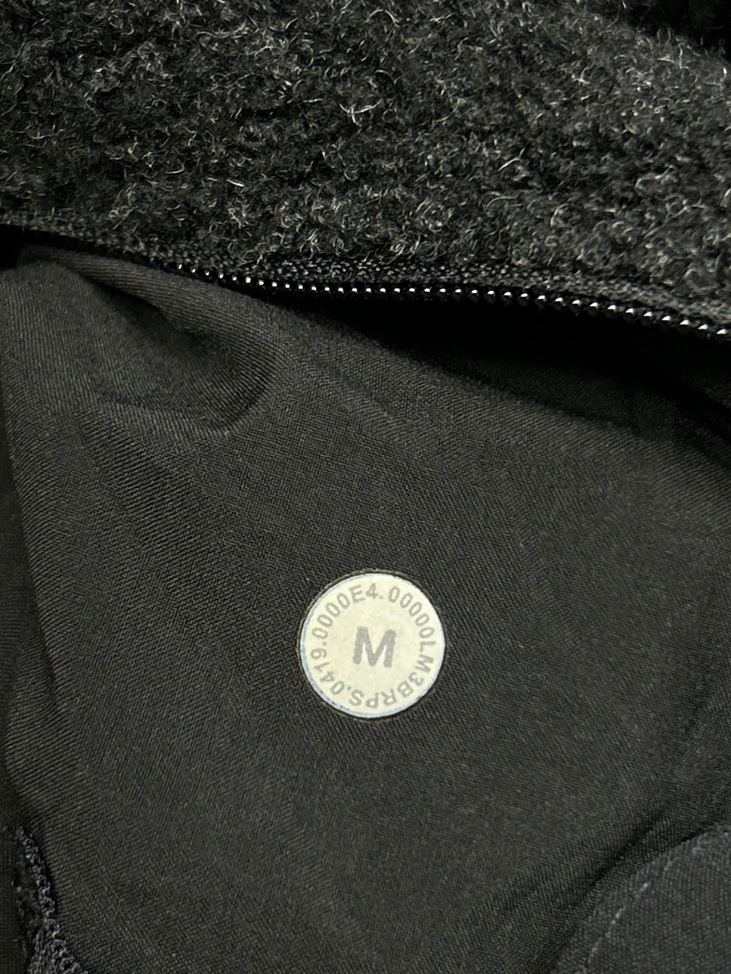 Lululemon Tundra Trek Full Zip Wool Jacket Size Medium Black