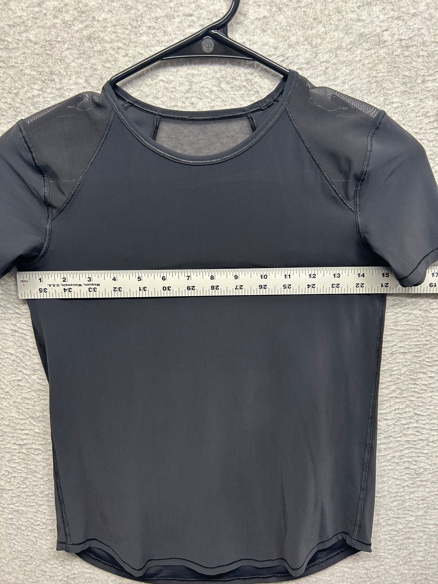 Lululemon Sculpt Short-Sleeve Shirt Size 4 Black