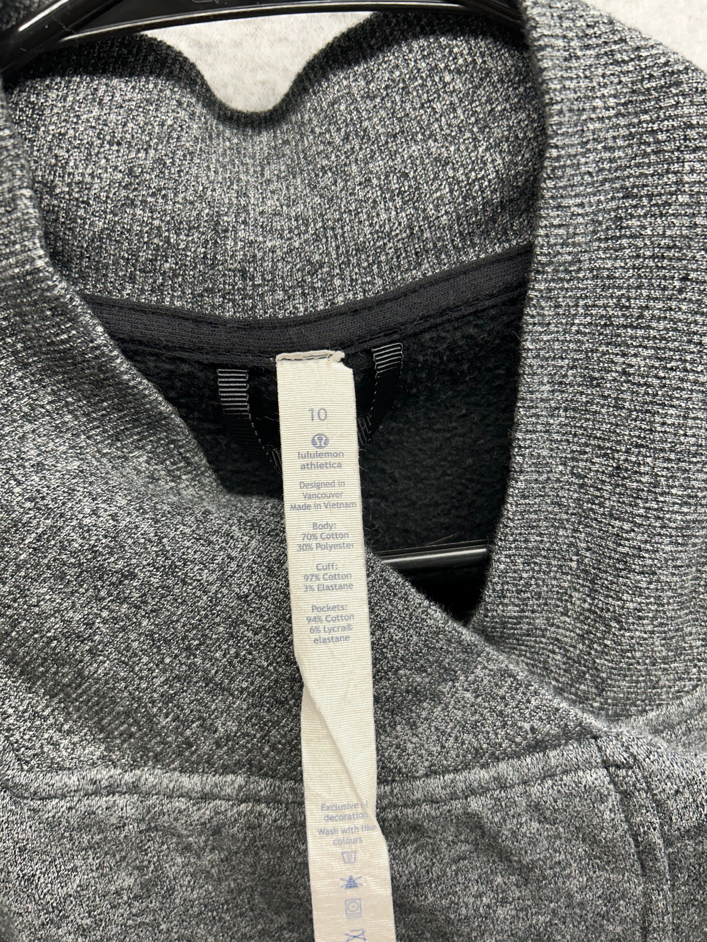 Lululemon Back To It Wrap Size 10 Heathered Speckled Black