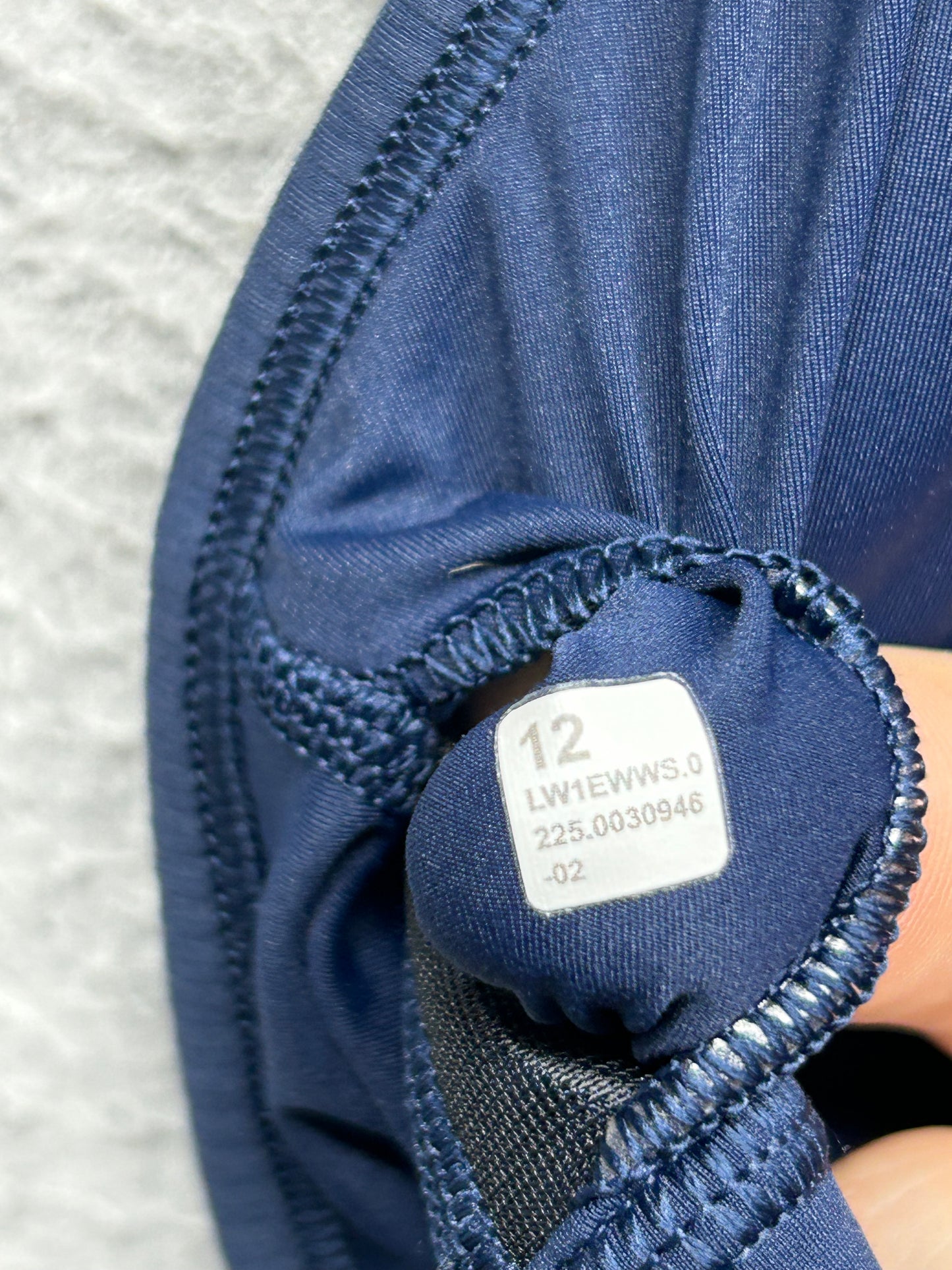 Lululemon Wunder Train U-Neck Strappy Ribbed Tank Top Size 12 (Square) Club Blue