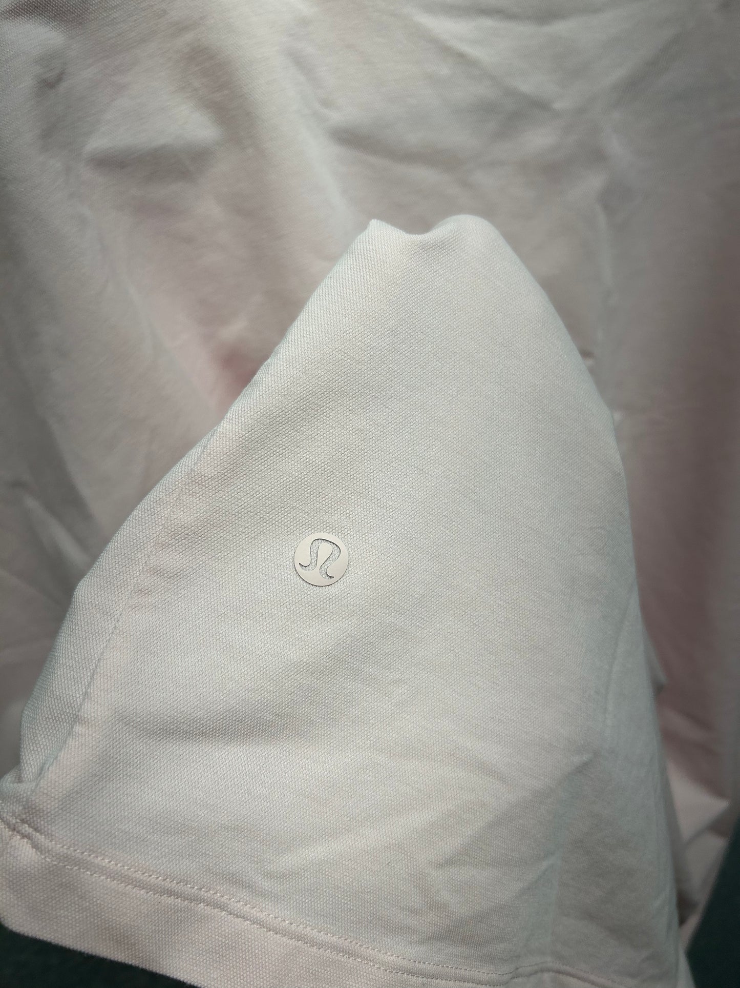 Lululemon Heavyweight Crepe Short Sleeve Shirt Size Large Boxy Pink