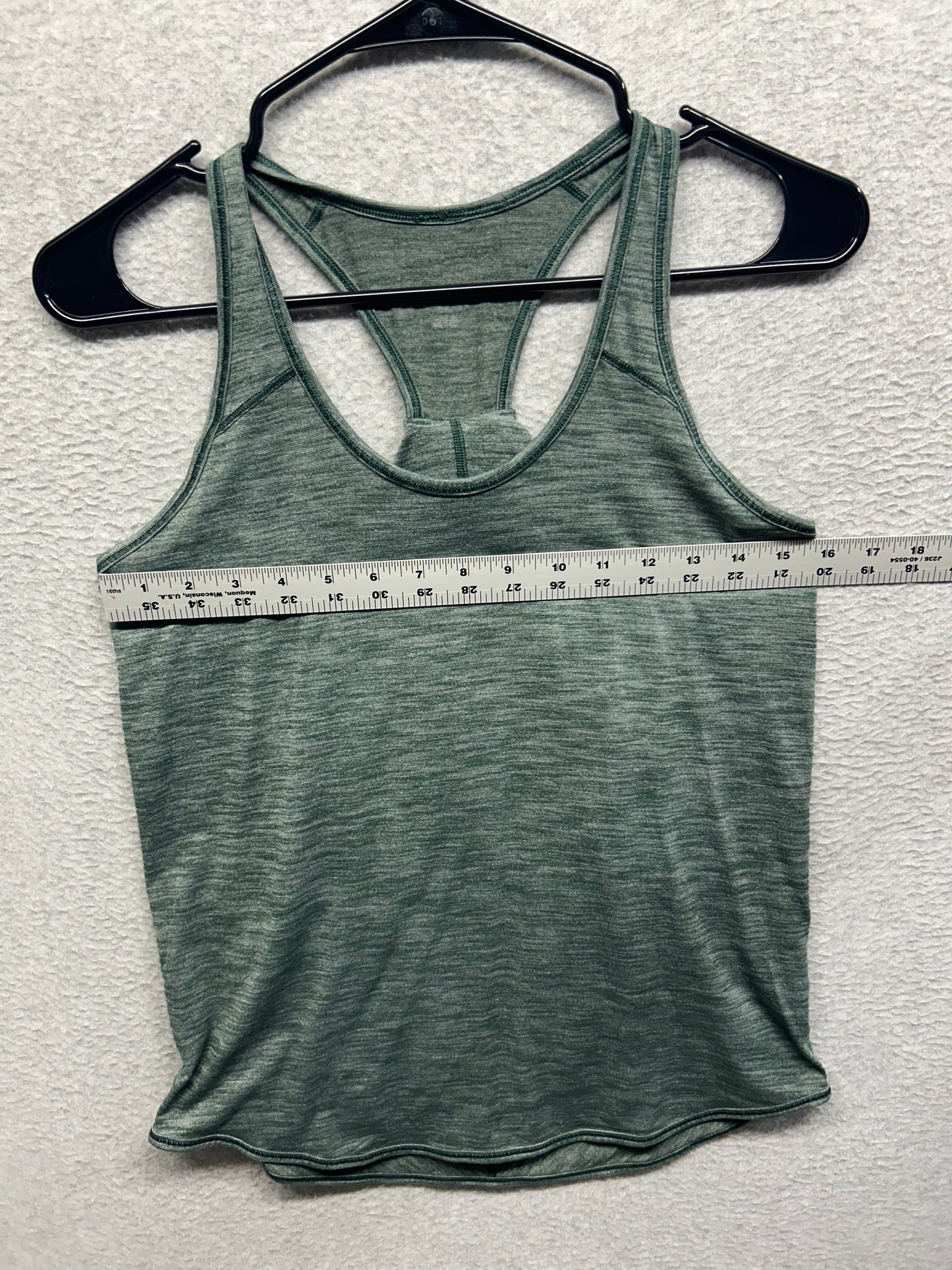 Lululemon Essential Tank Size 8 Heathered Dark Forest