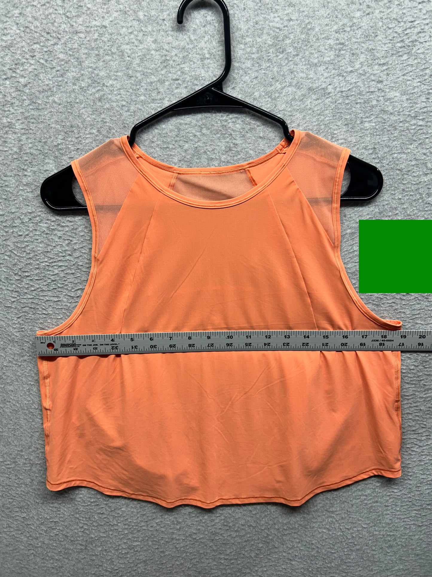 Lululemon Sculpt Cropped Tank Top Size 10 Sunny Coral