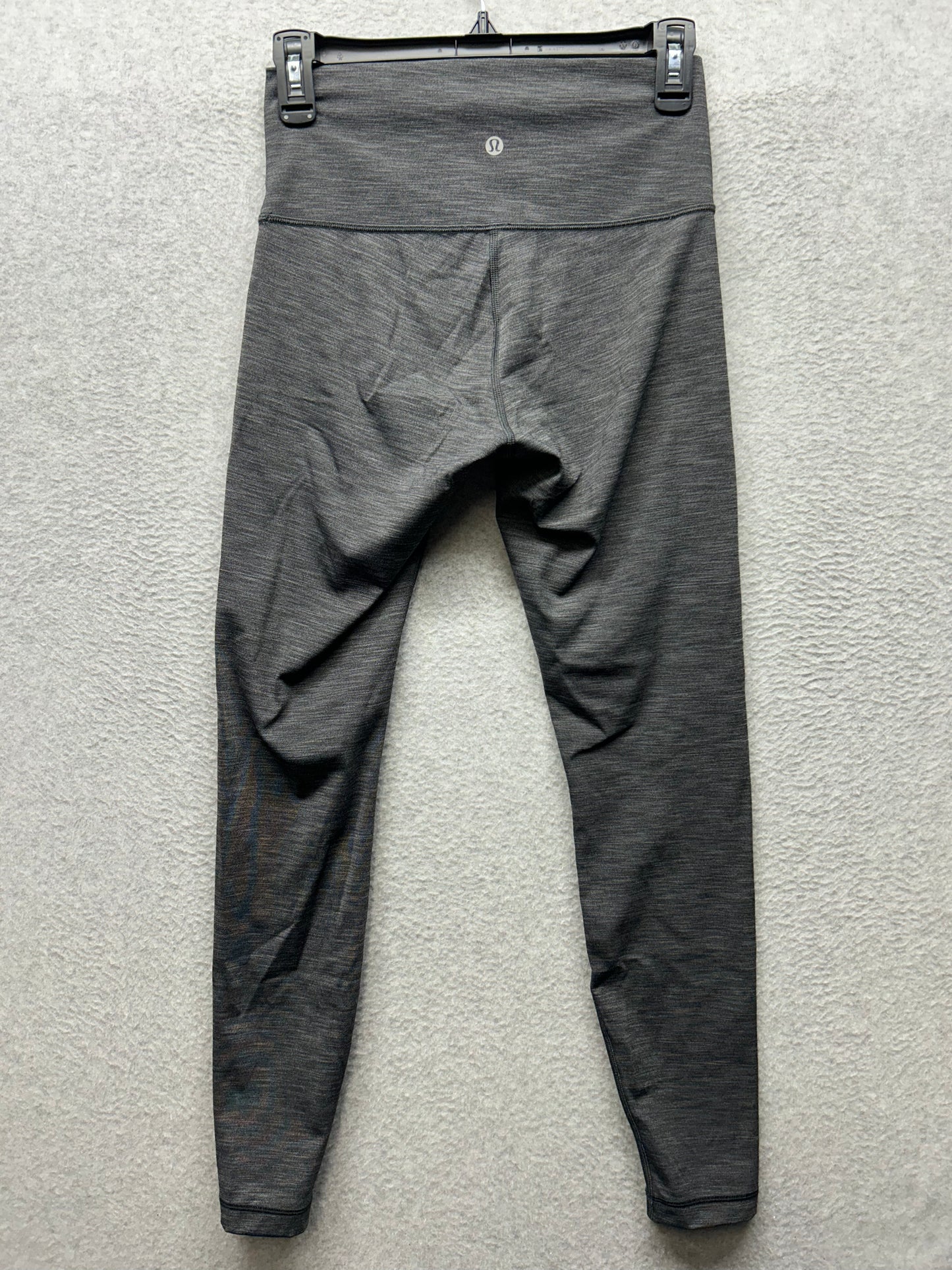 Lululemon Wunder Under Pant 28" (Hi-Rise) Size 6 Heathered Black
