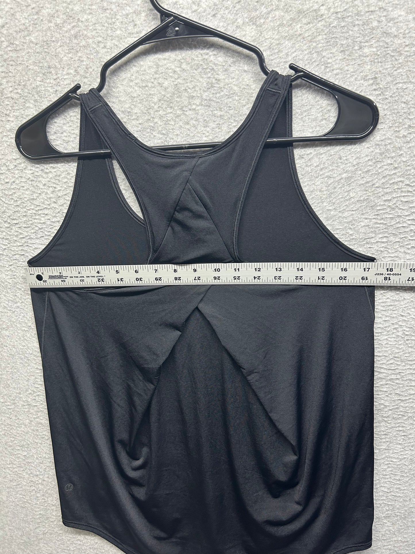 Lululemon Wundermost Ultra-Soft Nulu Essential Tank Top Size 10/12 Black