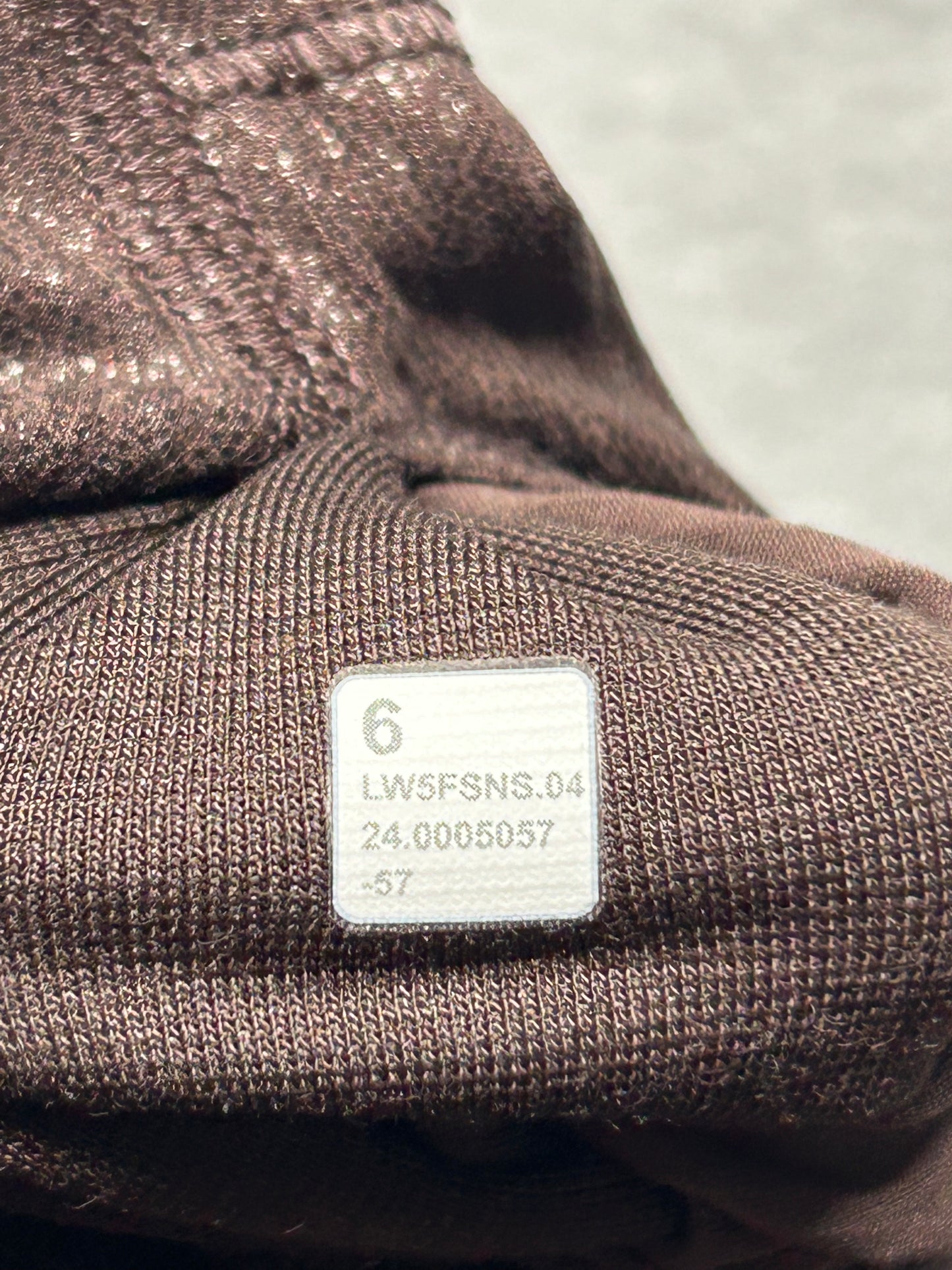 Lululemon Align High-Rise Ribbed Pant 25" Shine Size 6 (Square) Brown