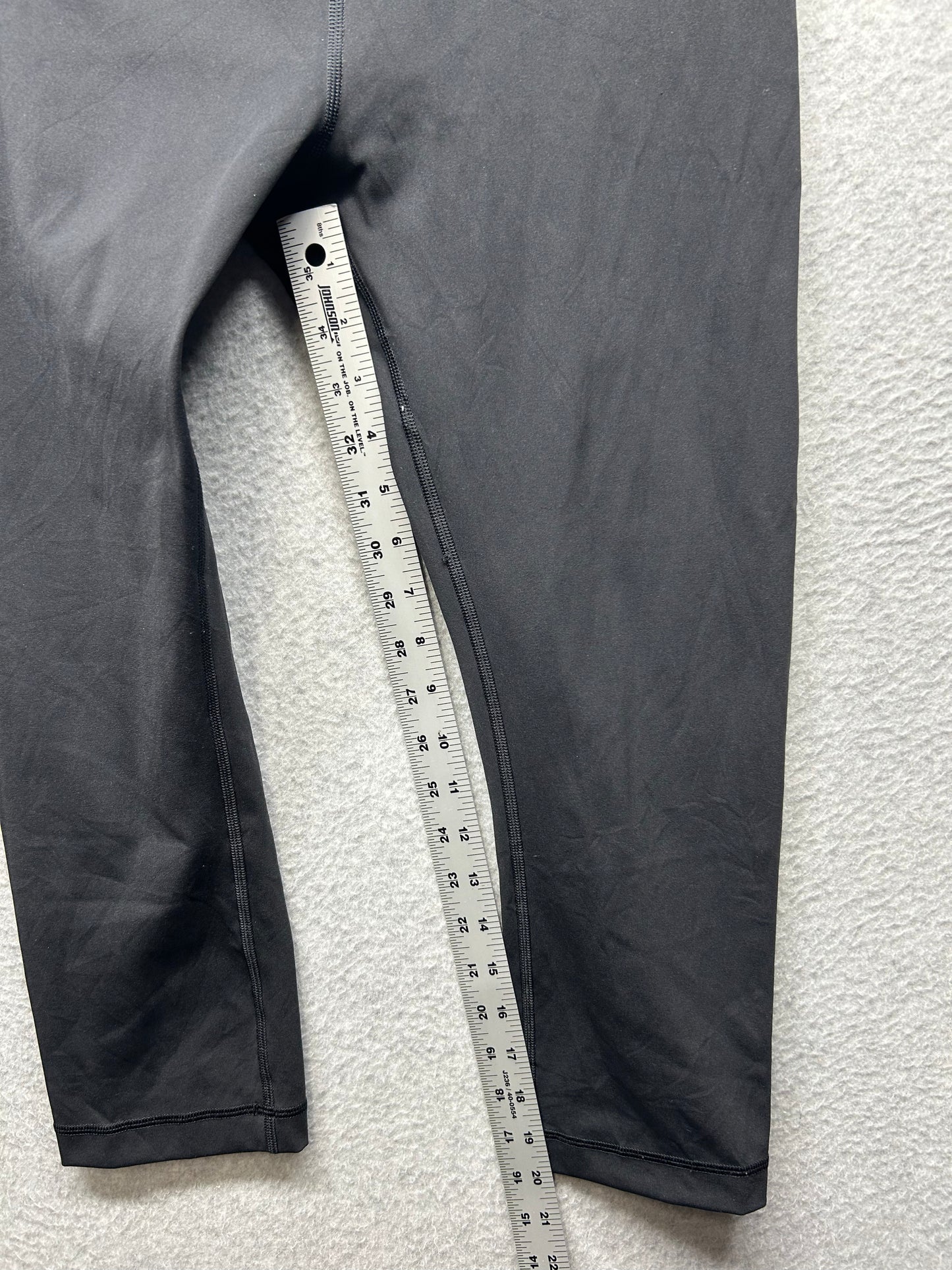 Lululemon Wunder Under Crop High-Rise Full-On Luxtreme 20" Size 8 Black