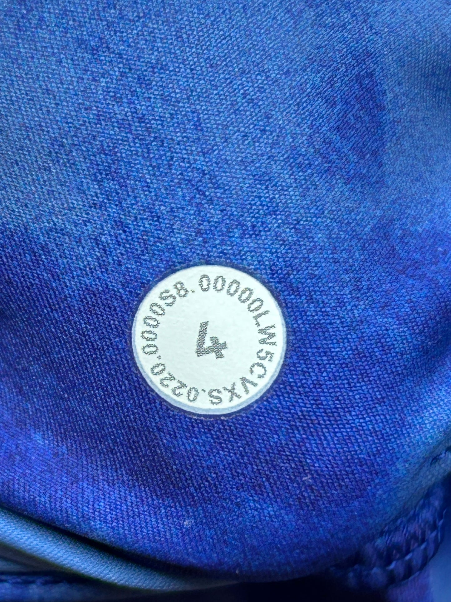 Lululemon Fast and Free Tight II 25" Size 4 Game Day Blue Multi