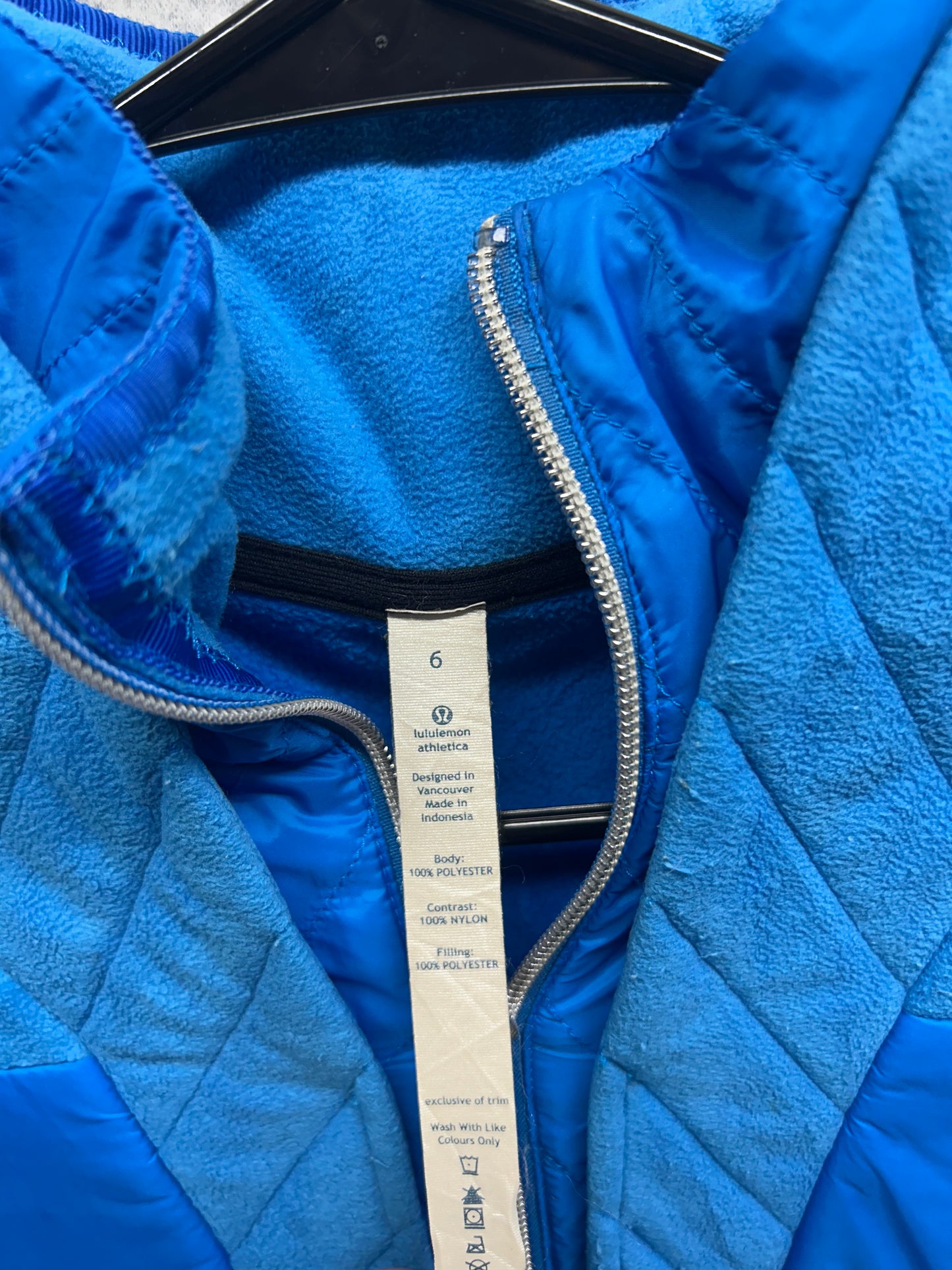 Lululemon St Moritz Jacket Size 6 Beaming Blue