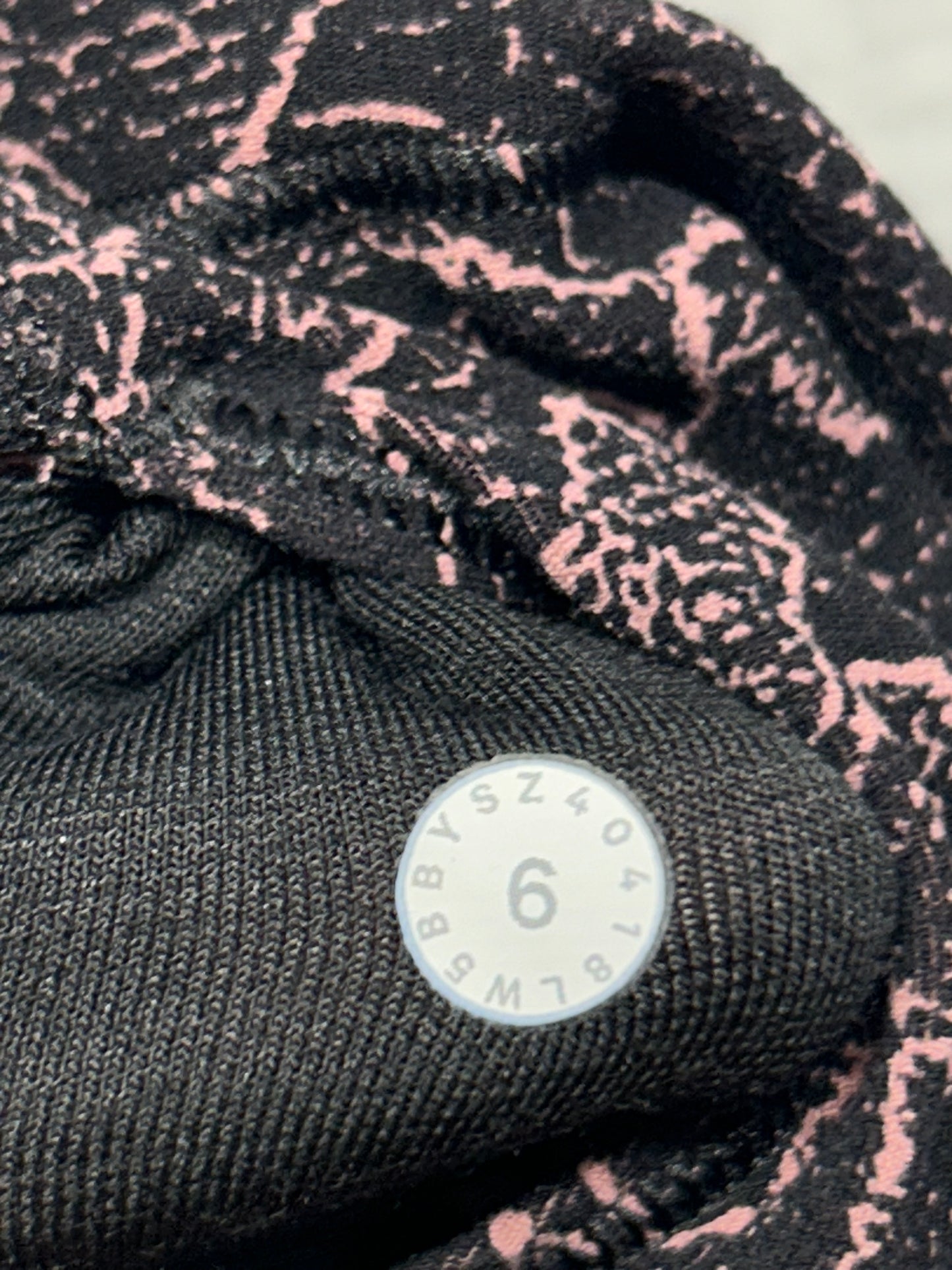 Lululemon Align Pant 28" Size 6 Lacescape Spanish Rose Black