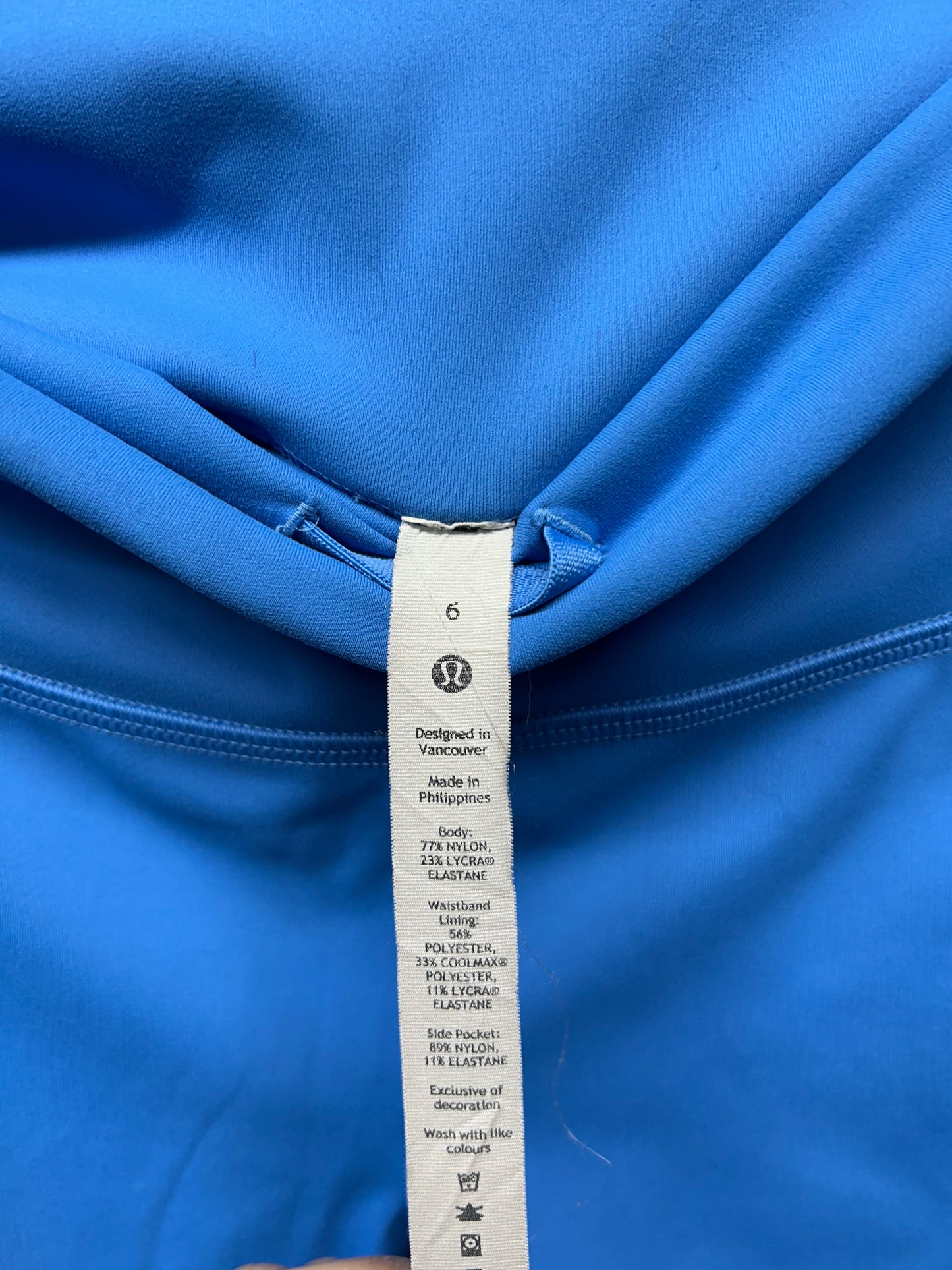 Lululemon Wunder Train High-Rise Tight with Pockets 25" Size 6 Blue Nile