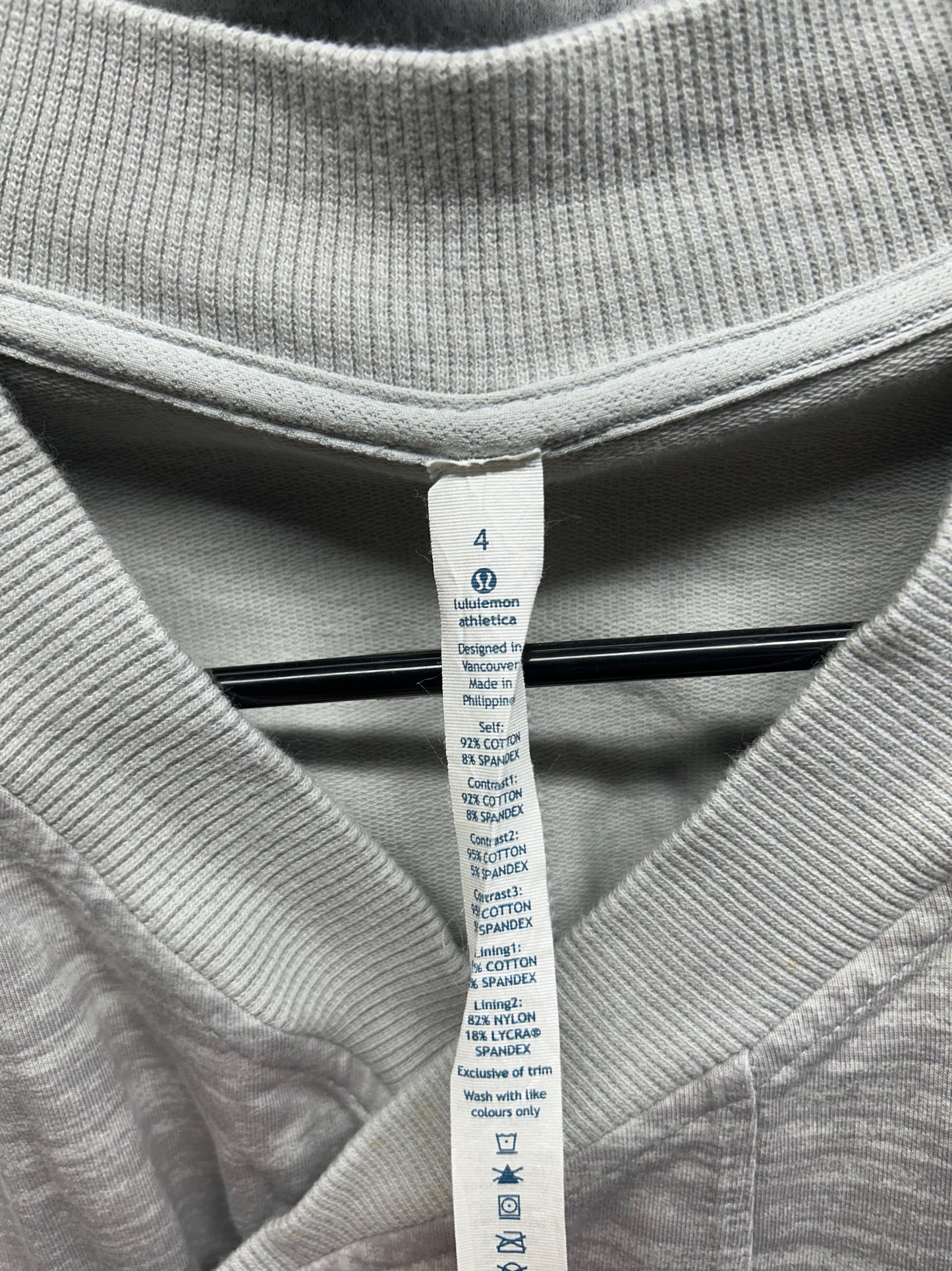Lululemon Mula Bundle Wrap Size 4 Righteous Stripe Silver Spoon