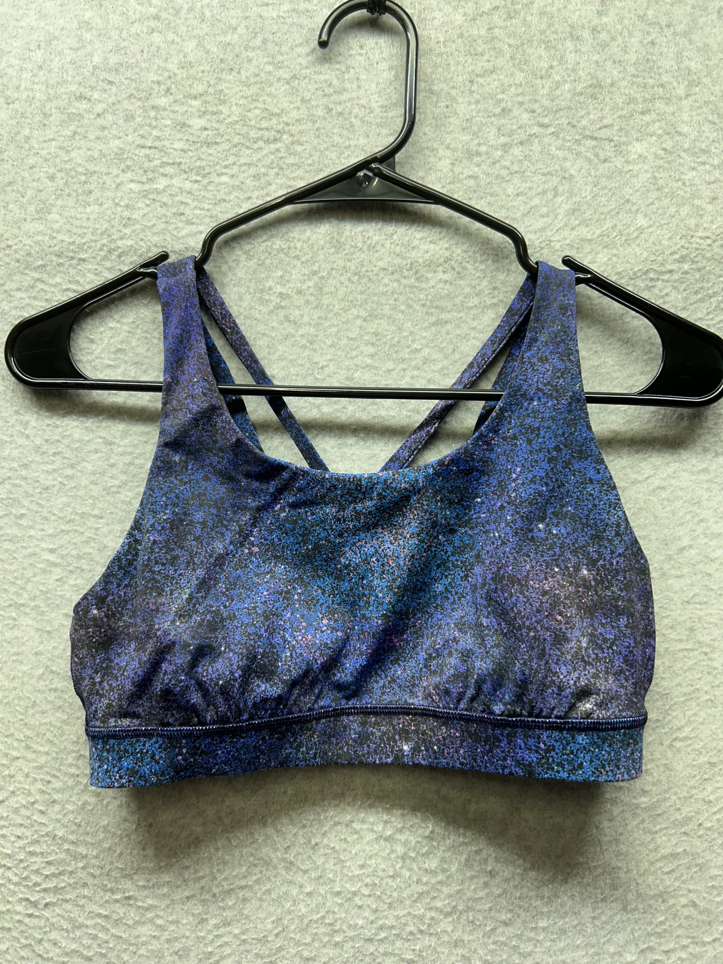 Lululemon Energy Bra Nulux Size 8 Polar Lights Blue Multi