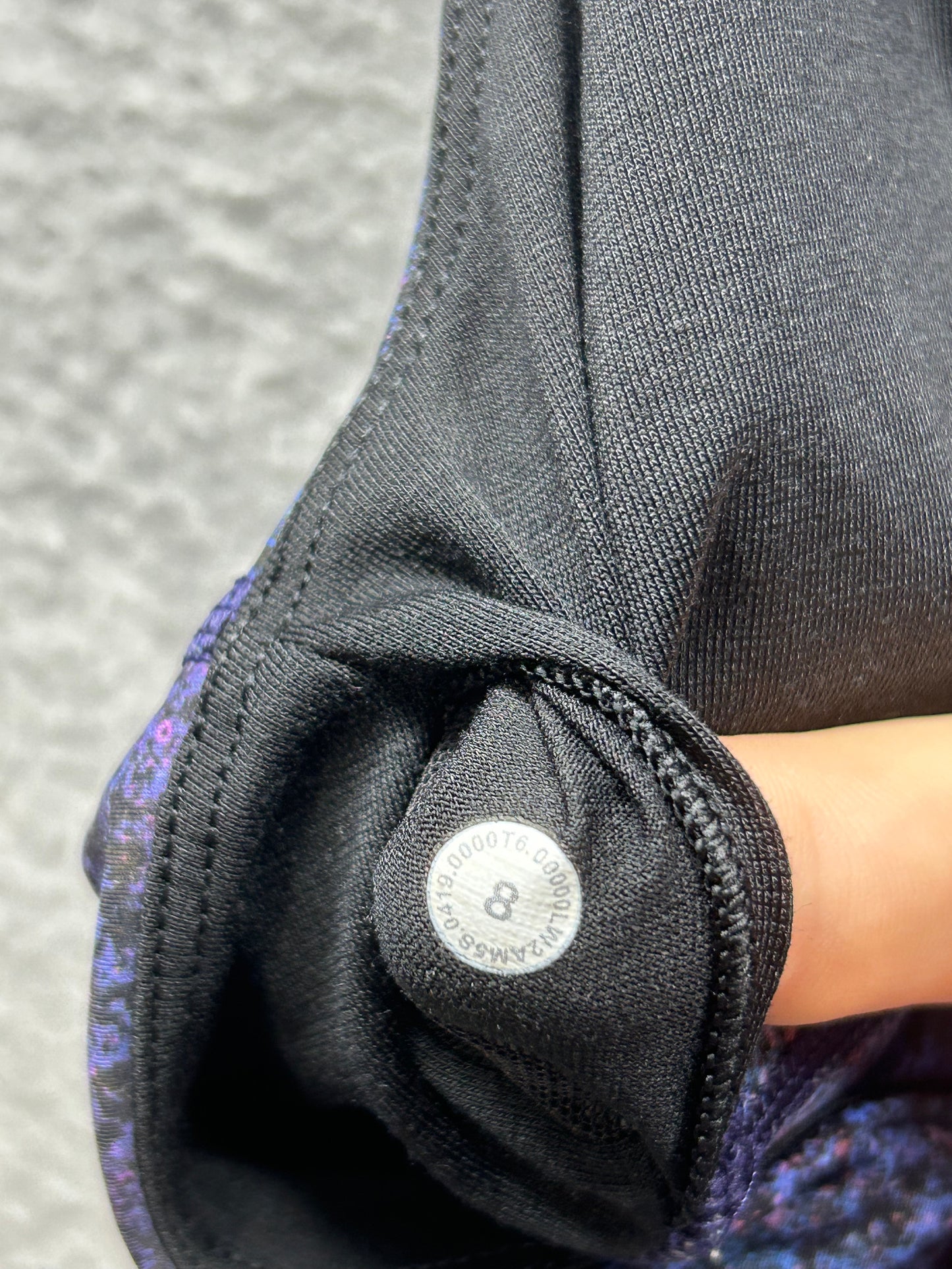 Lululemon Energy Bra Nulux Size 8 Polar Lights Blue Multi