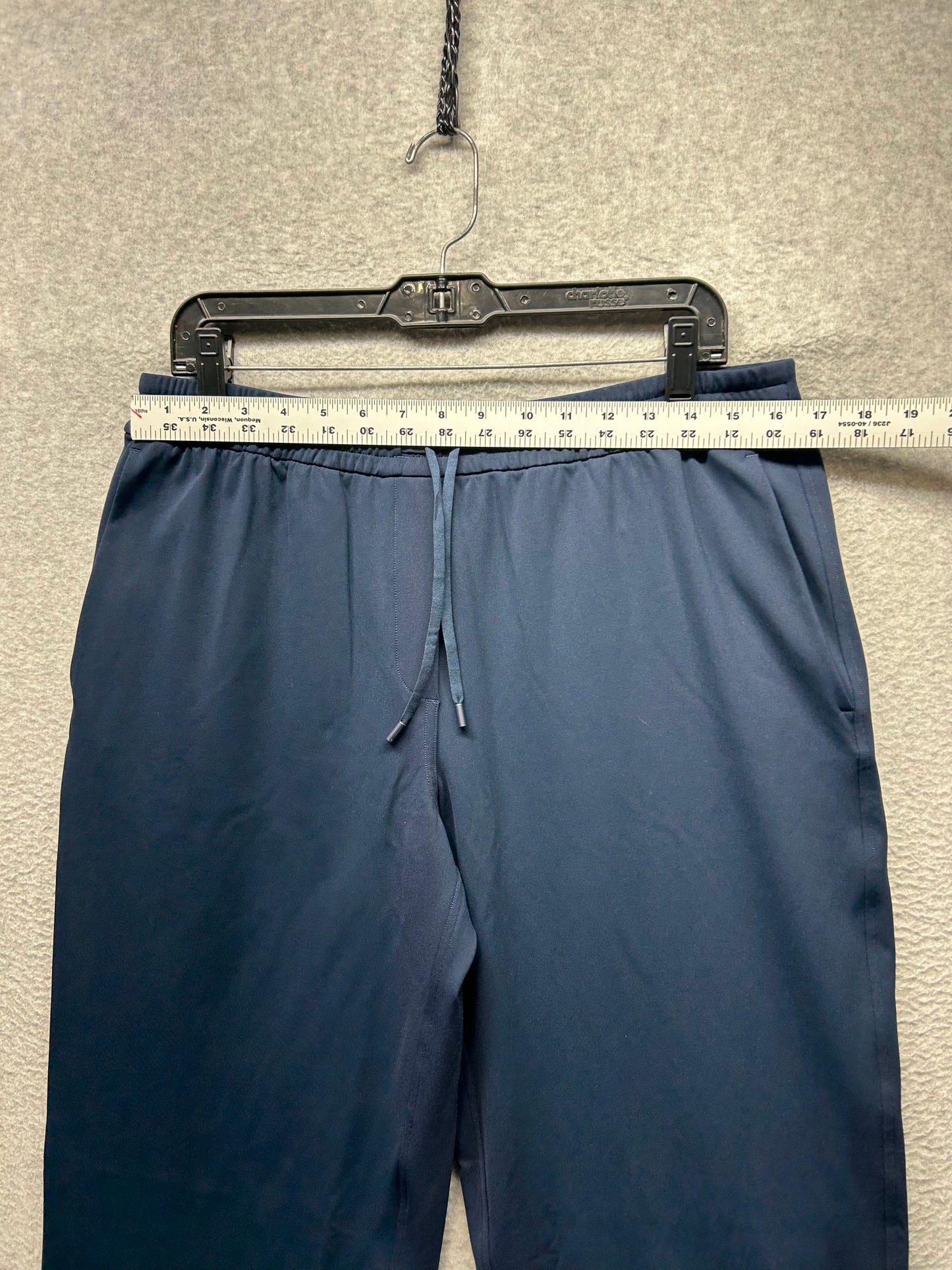 Lululemon Luxtreme Mid-Rise Straight-Leg Trouser Size Large (Sqaure Dot) True Navy