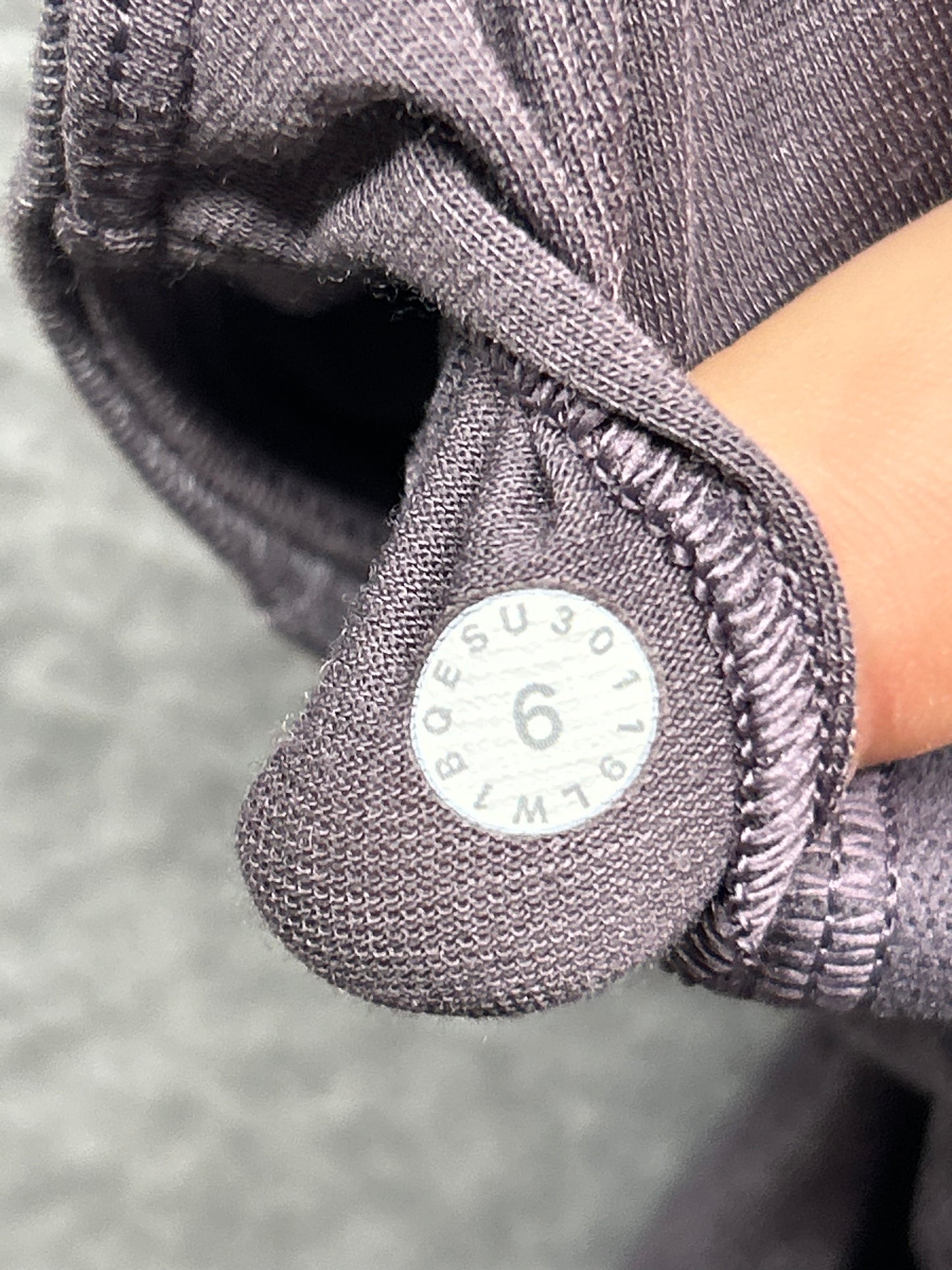 Lululemon Cross It Off Tank Size 6 Heathered Graphite Purple