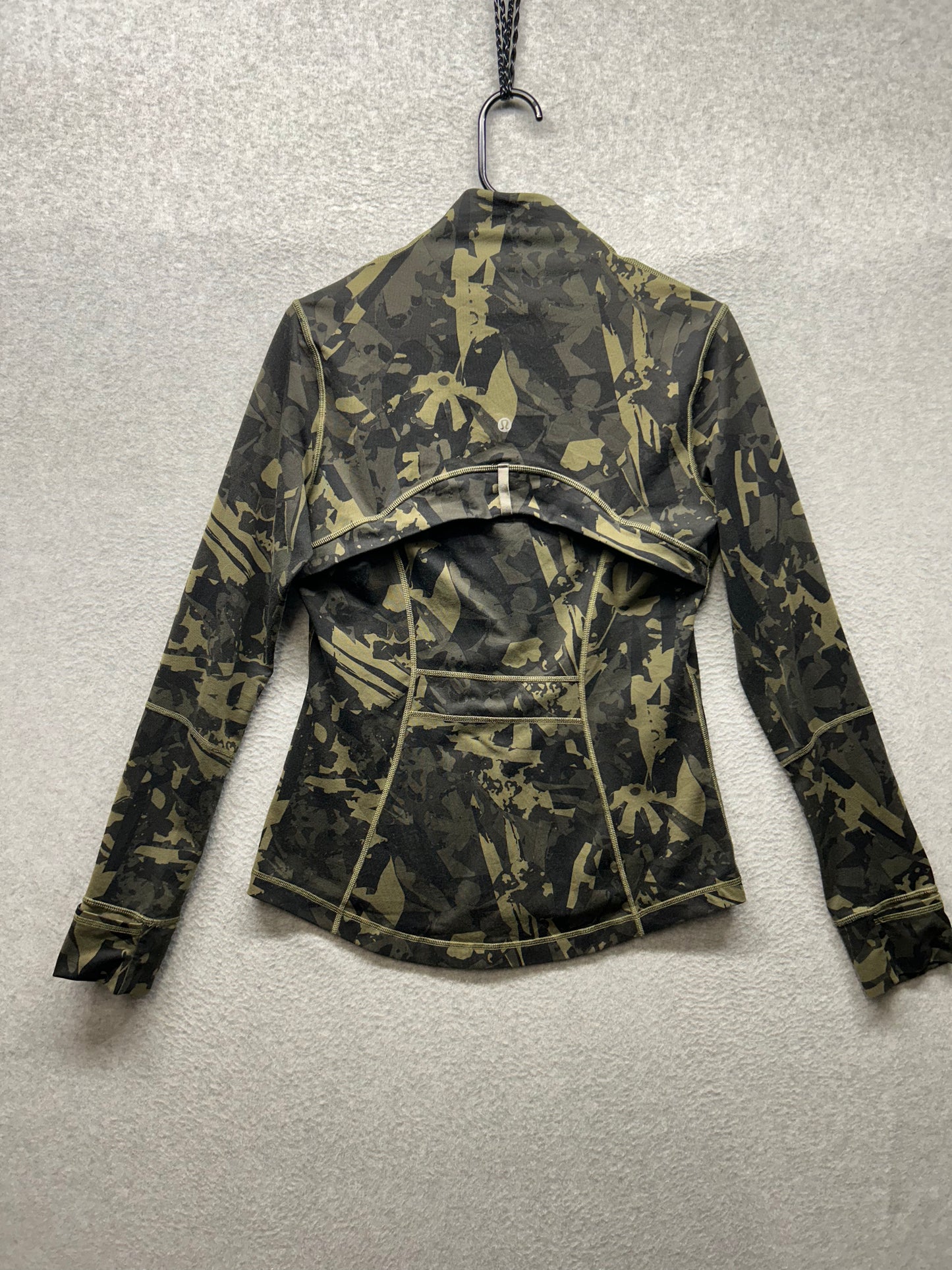 Lululemon Define Jacket Size 10 Full Zip Heritage 365 Camo Medium Olive Multi