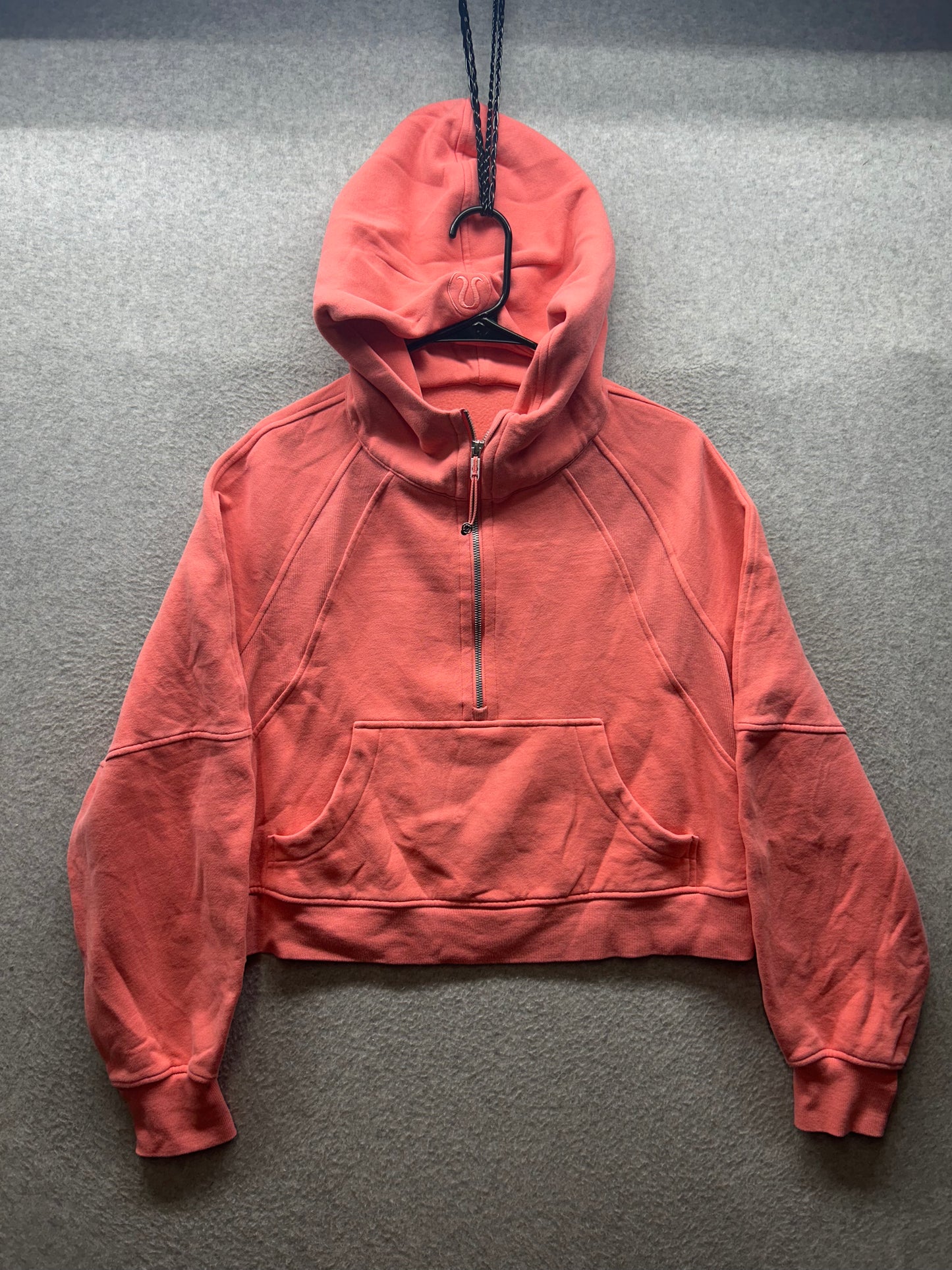 Lululemon Scuba Oversized Half-Zip Hoodie M/L Warm Coral