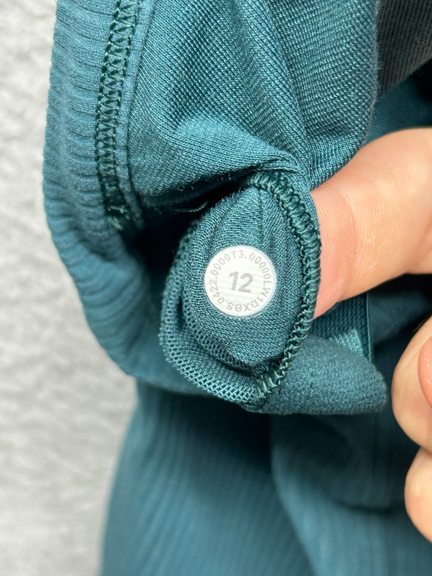 Lululemon Ribbed Nulu Racerback Yoga Tank Top Size 12 Green Jasper