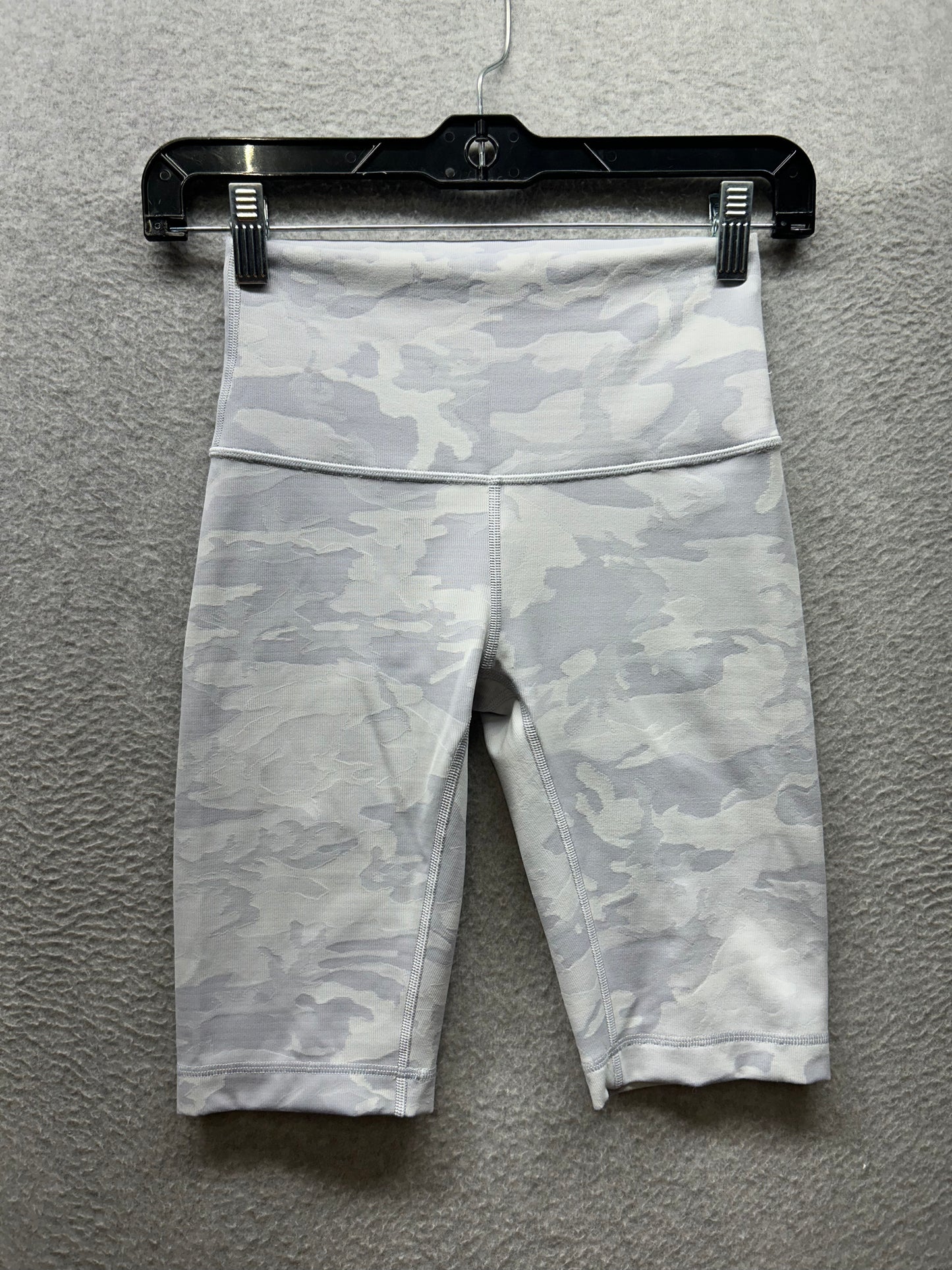 Lululemon Wunder Under Short 10" Ribbed Size 4 Incognito Camo Jacquard Alpine White Starlight
