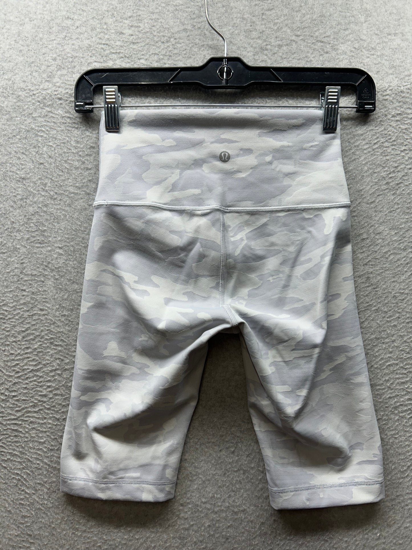 Lululemon Wunder Under Short 10" Ribbed Size 4 Incognito Camo Jacquard Alpine White Starlight