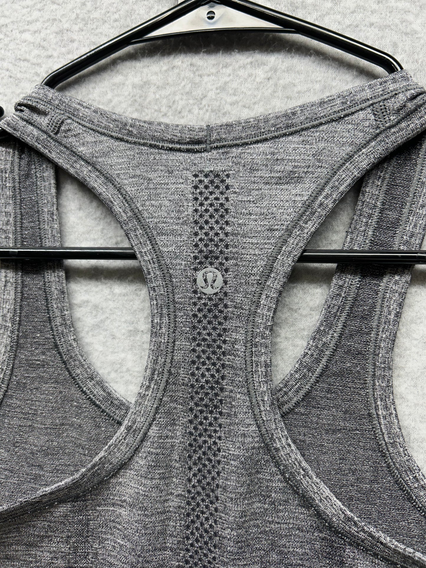 Lululemon Swiftly Tech Racerback *Sparkle Size 2 Black / White / Silver