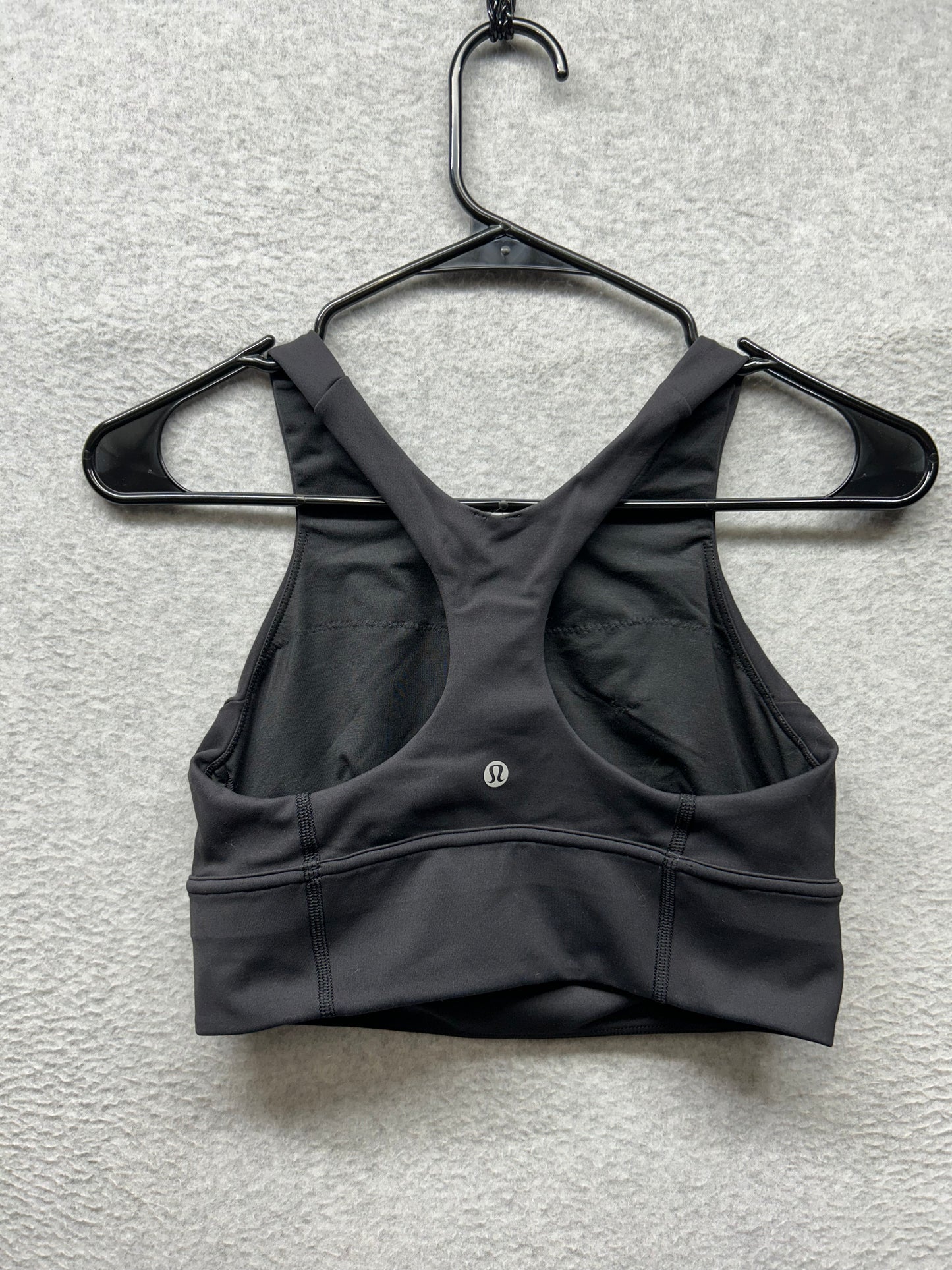 Lululemon Wunder Train Long-Line Bra Size 8 Medium Support C/D Cups Black