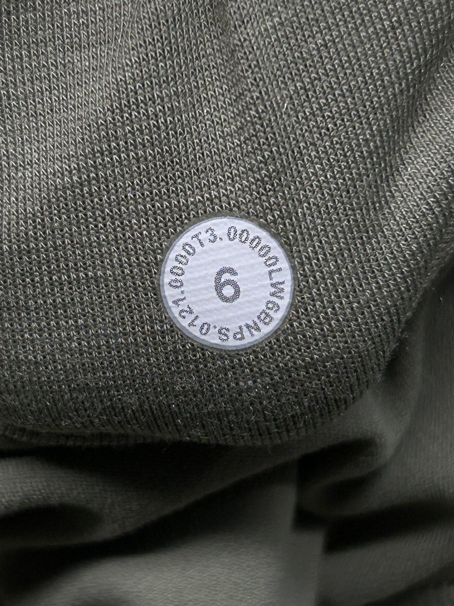 Lululemon Nulu Fold Yoga High-Rise Crop 23" Size 6 Rosemary Green