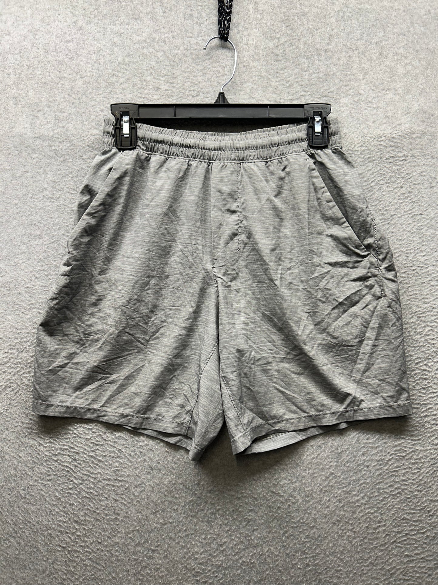 Lululemon Pace Breaker Short Linerless 7" Mens Size Small Heather Allover Sea Salt Light Cast