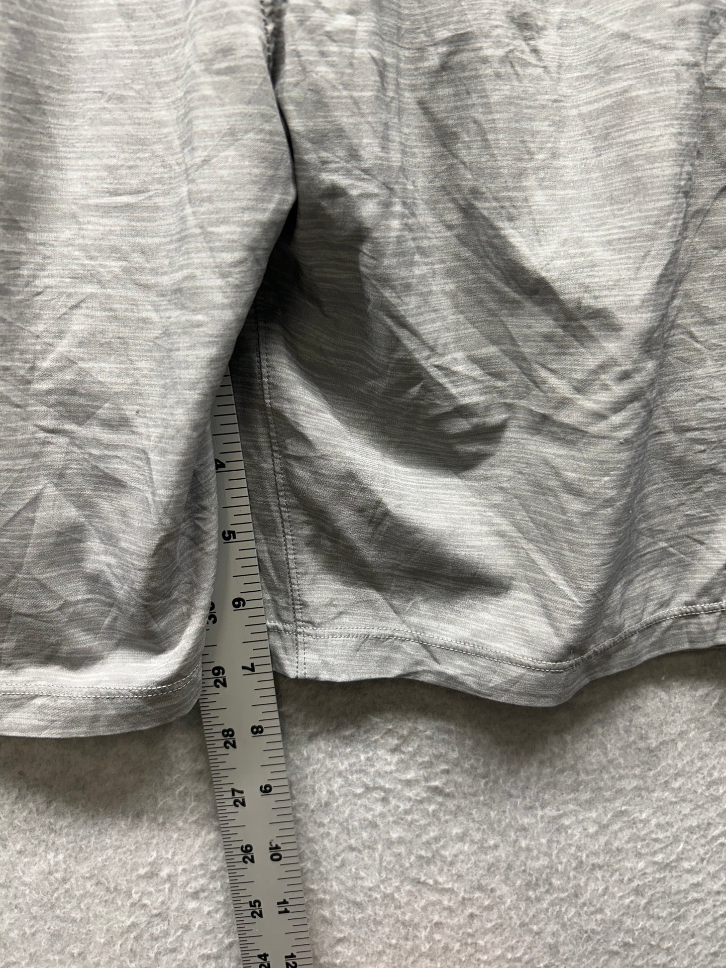 Lululemon Pace Breaker Short Linerless 7" Mens Size Small Heather Allover Sea Salt Light Cast