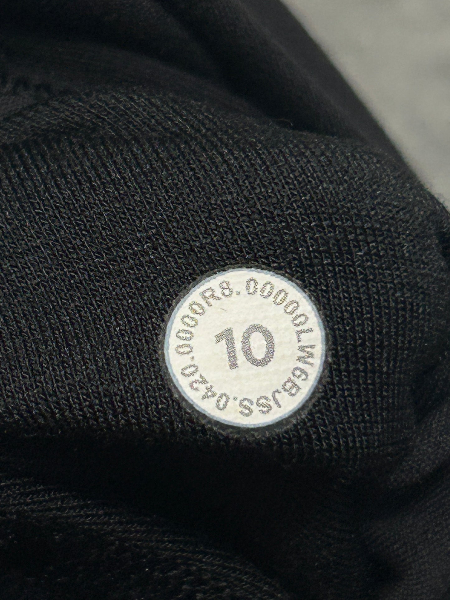 Lululemon Align Super High-Rise Crop 23" Size 10 Crushed Velvet Black