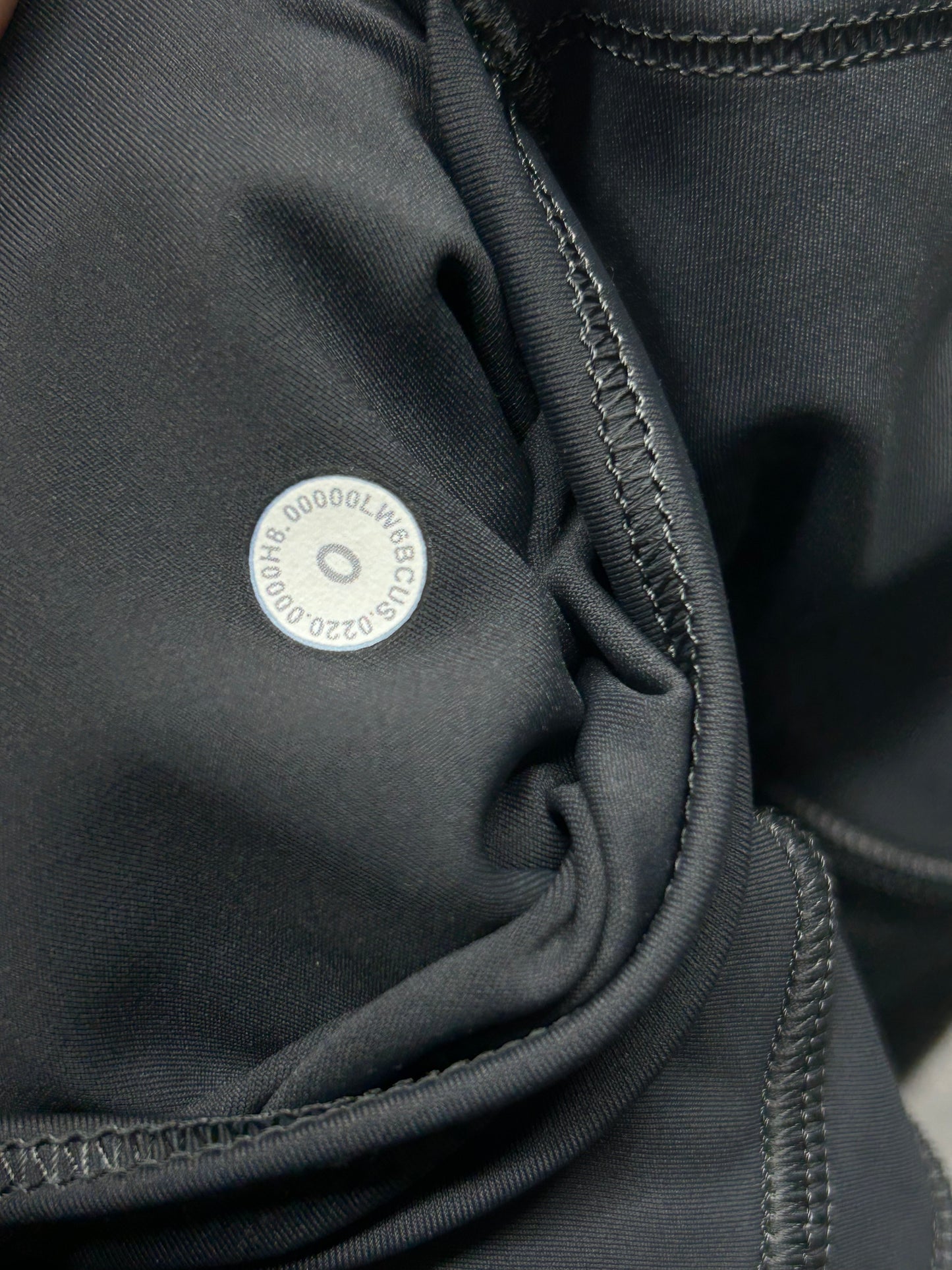 Lululemon Fast and Free Crop II 18" Size 0 Non-Reflective Graphite Grey