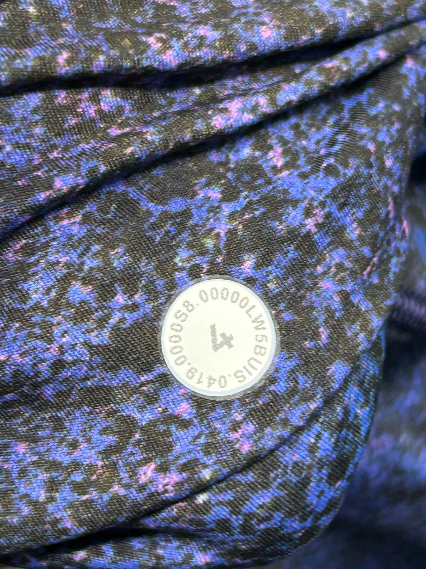 Lululemon Fast and Free Tight II 25" Size 4 Polar Lights Blue Multi
