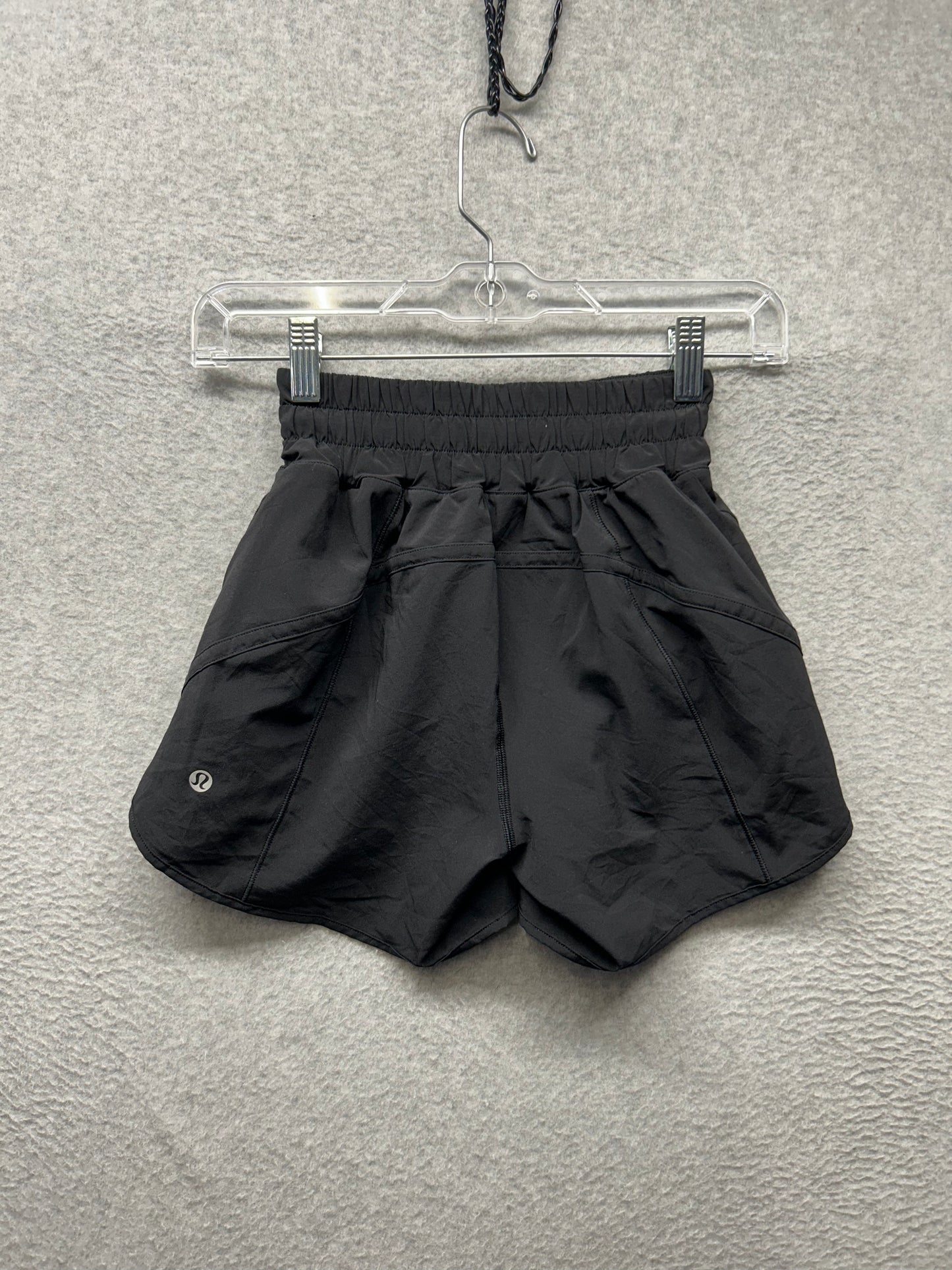 Lululemon Track That Short 5" Size 0 Black