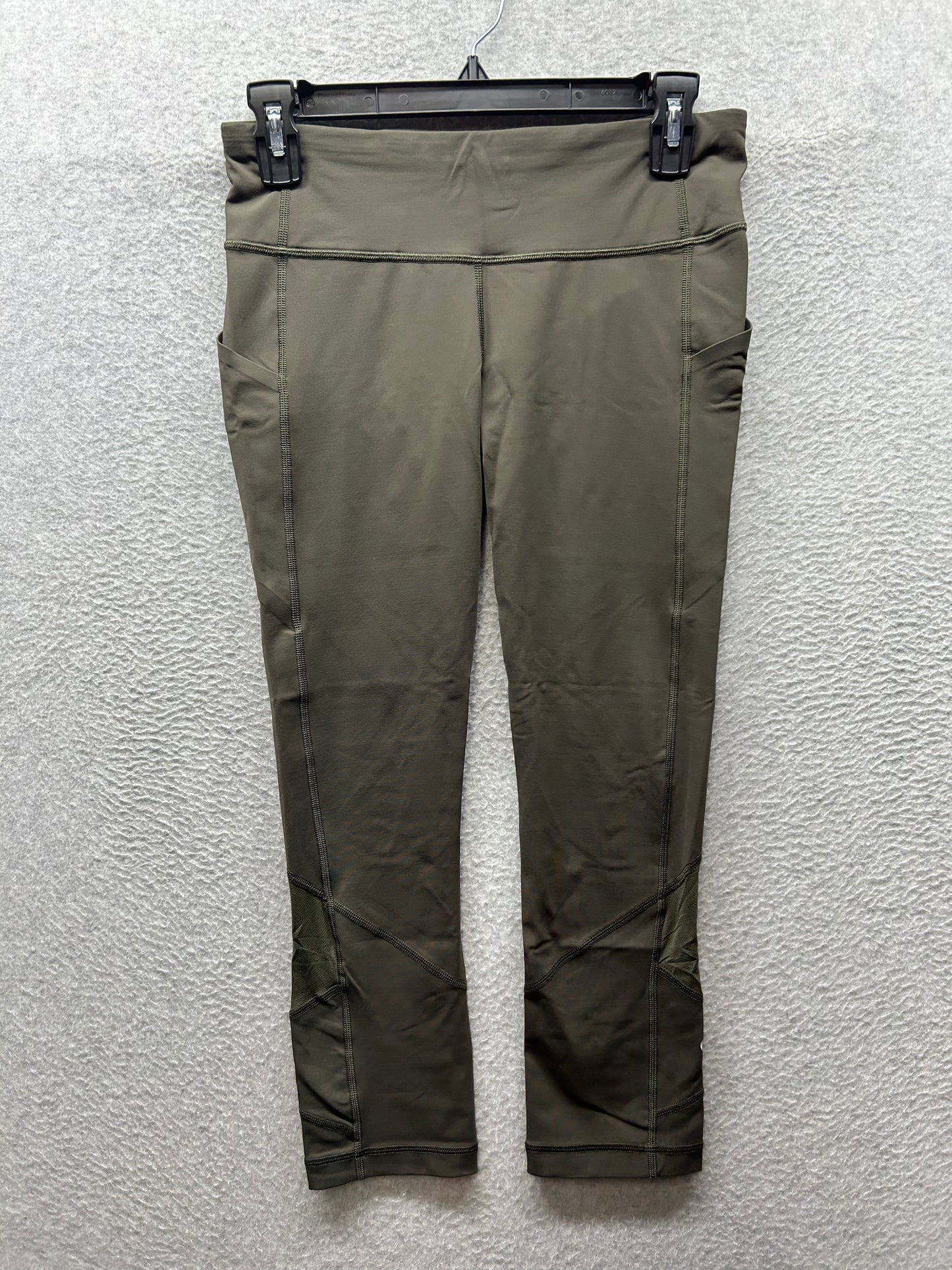 Lululemon Pace Rival Crop 23" Size 6 Dark Olive