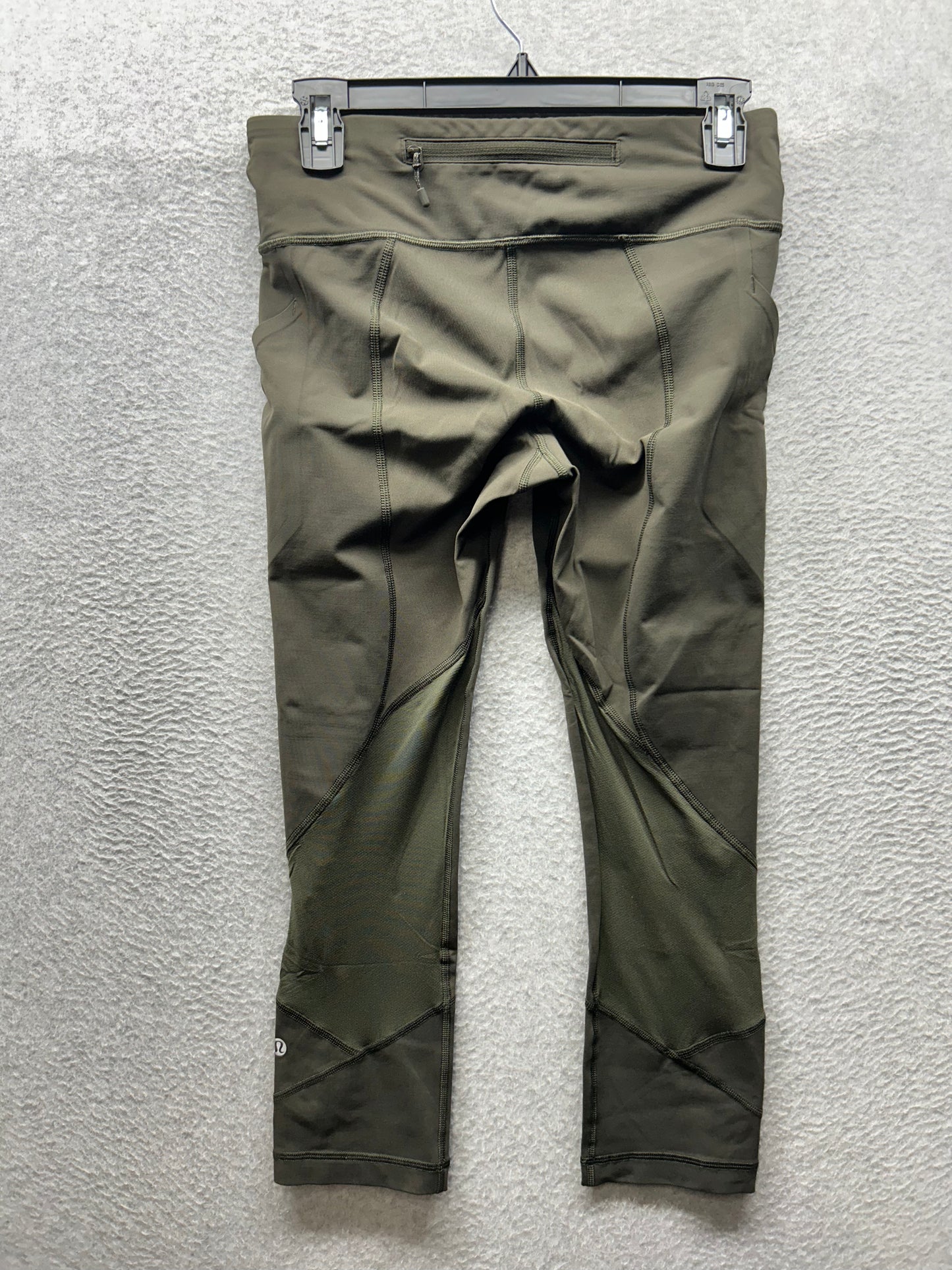 Lululemon Pace Rival Crop 23" Size 6 Dark Olive